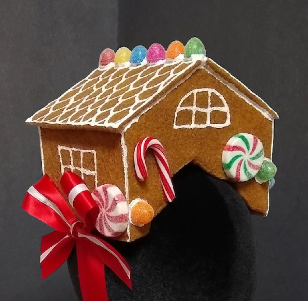 Broken Off Gingerbread House Top Christmas Hat ~ Made to Order