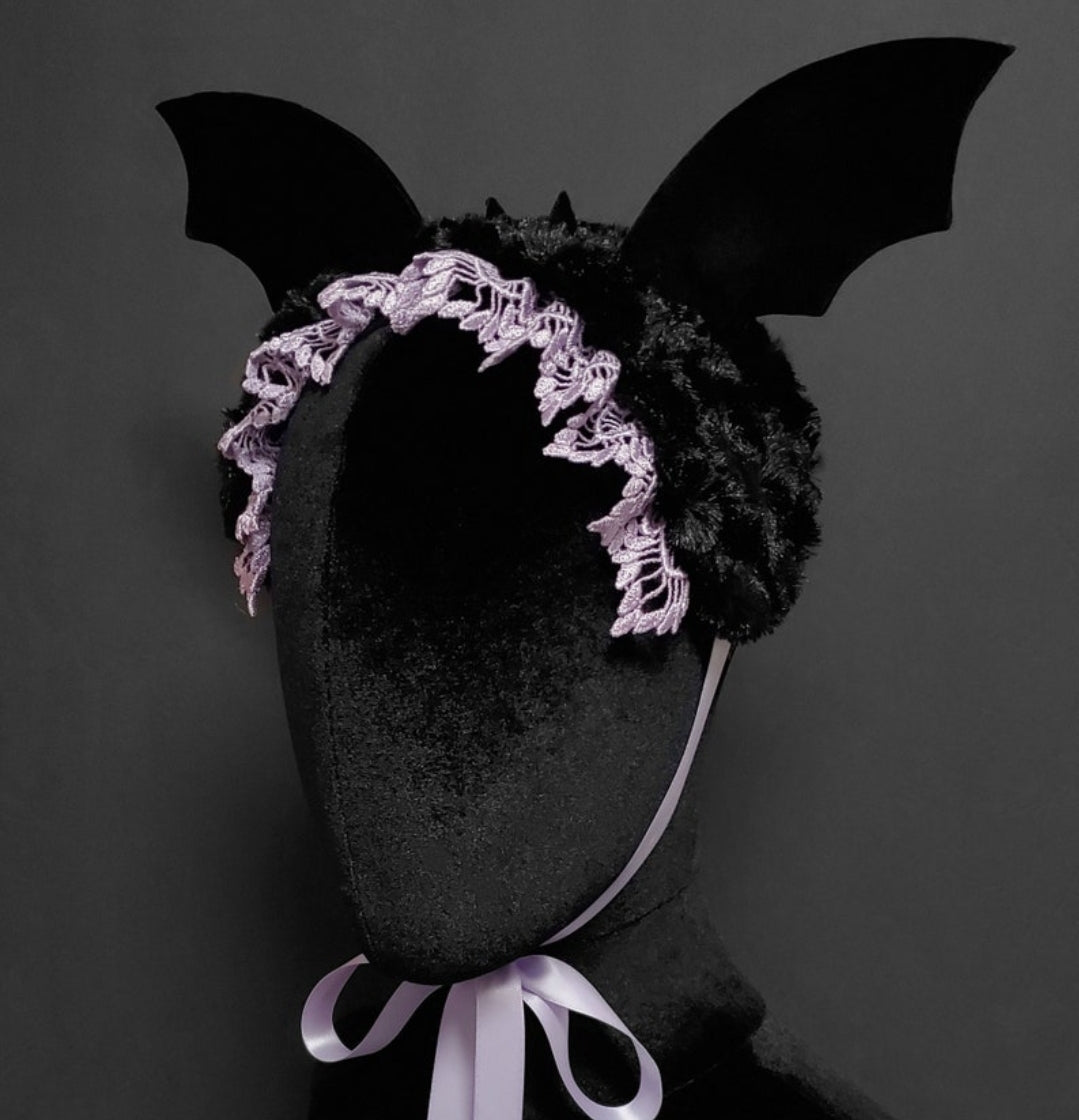 Creepy Cute Bat Headdress ~ Available in 3 Bat and 8 Lace Colors! ~ Made to Order