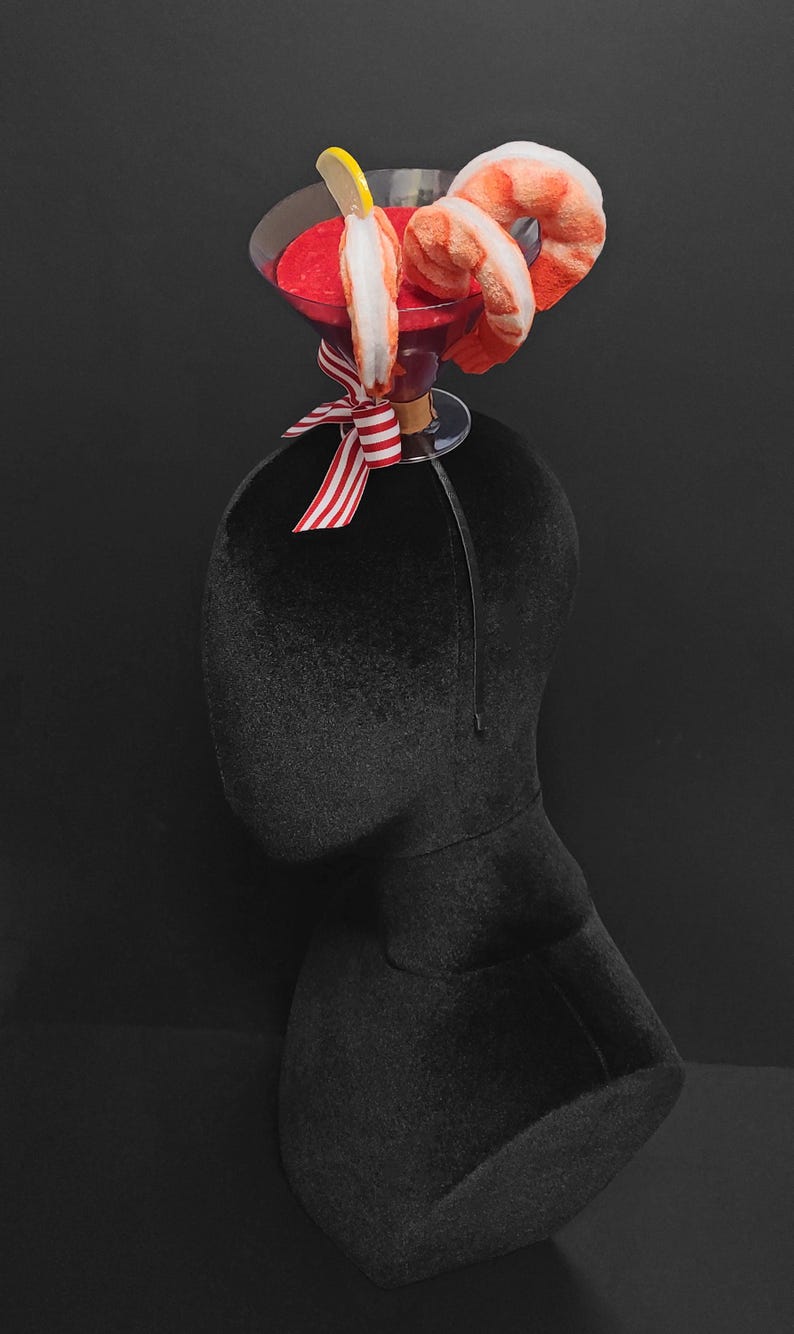 Large Shrimp Cocktail Hat ~ Made to Order
