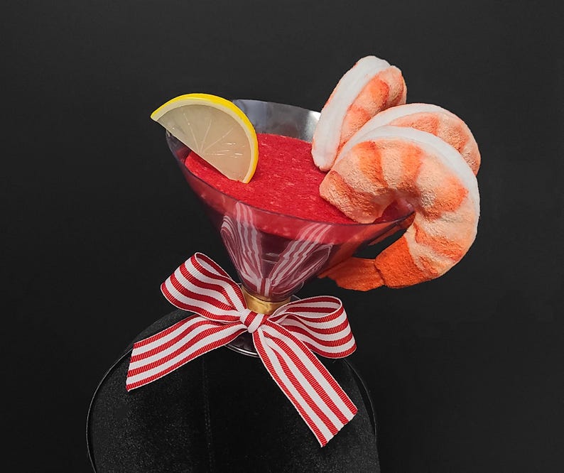 Large Shrimp Cocktail Hat ~ Made to Order