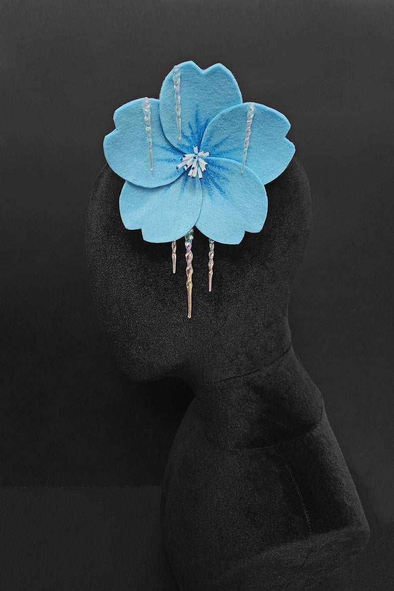 Frozen Cherry Blossom Fascinator ~ Made to Order
