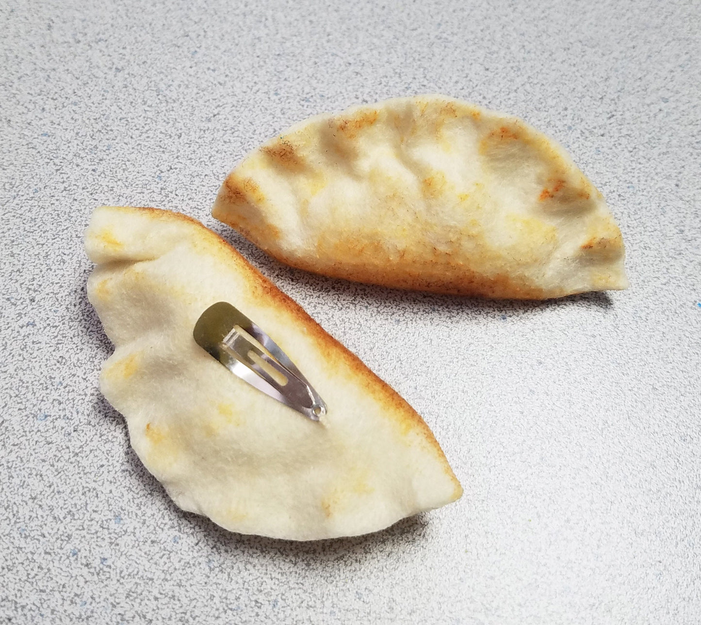 Kawaii Potsticker Gyoza Hair Clip and Pin ~ Made to Order