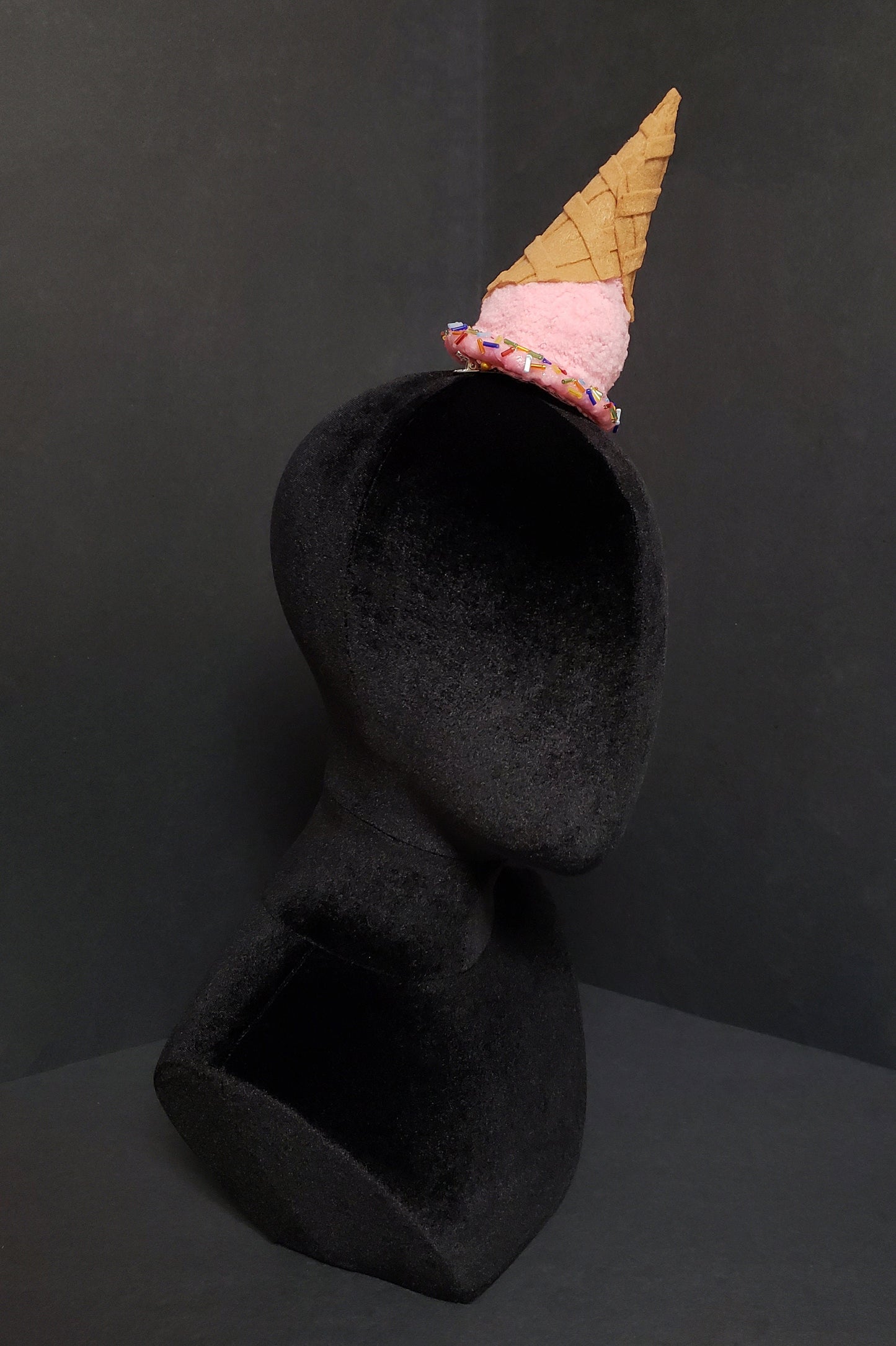 Upside Down Melted Ice Cream Cone Fascinator or Desk Decor ~ 20+ Flavors Available! ~ Made to Order