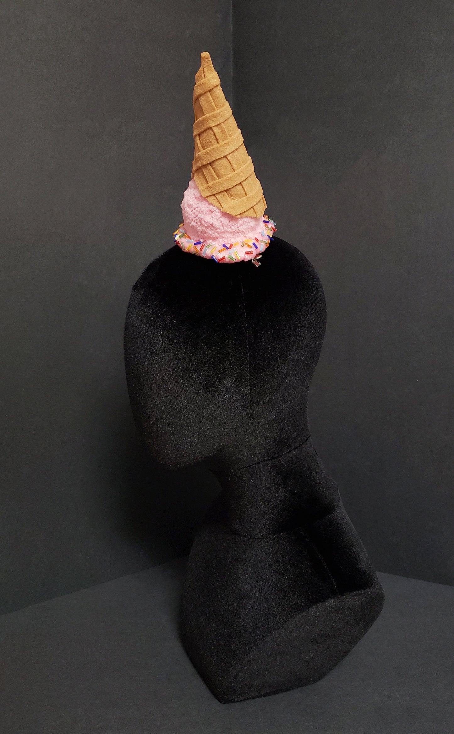 Upside Down Melted Ice Cream Cone Fascinator or Desk Decor ~ 20+ Flavors Available! ~ Made to Order