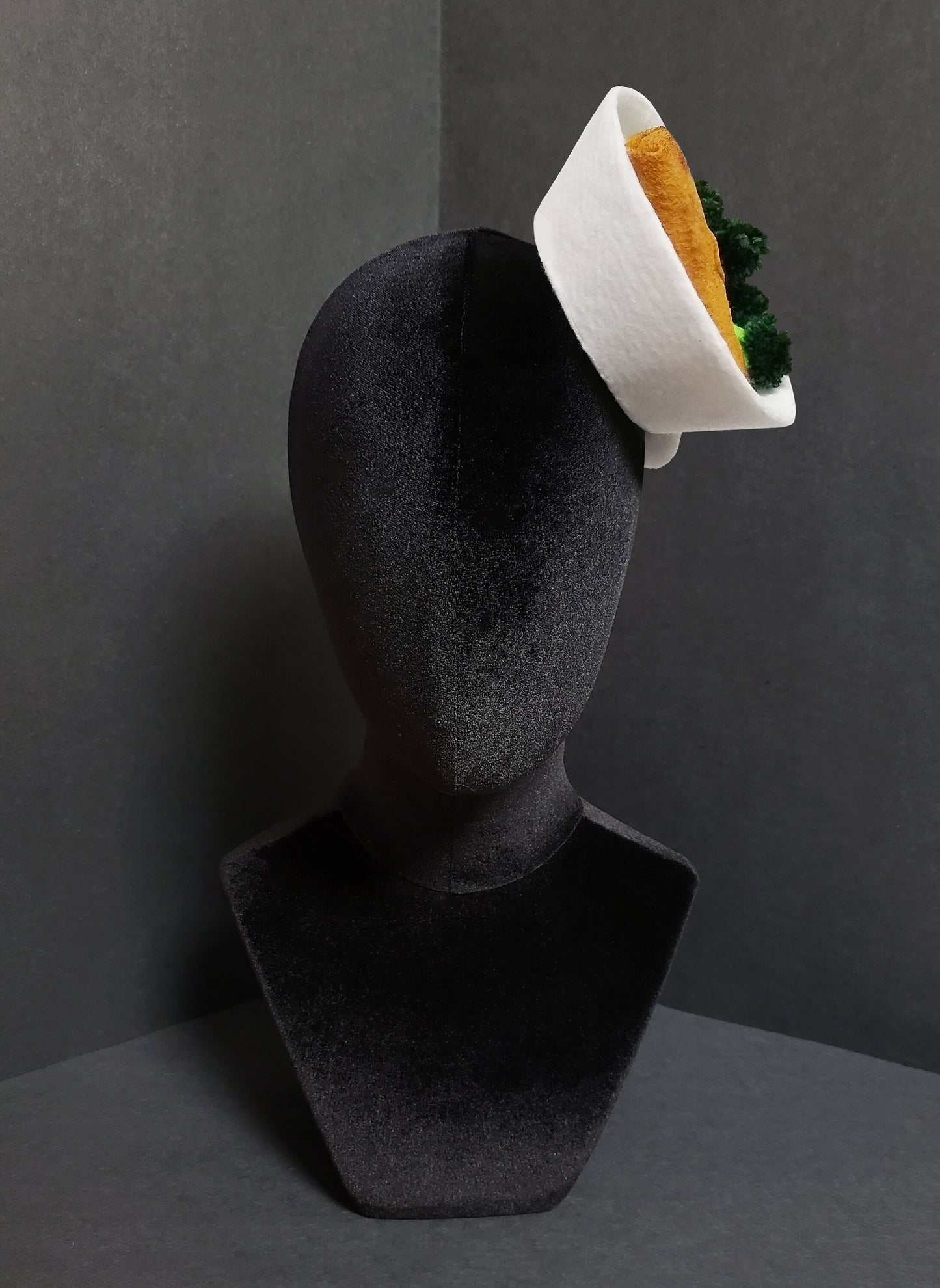 Stir Fry Chicken Noodle Bowl Fascinator or Desk Decor ~ Made to Order