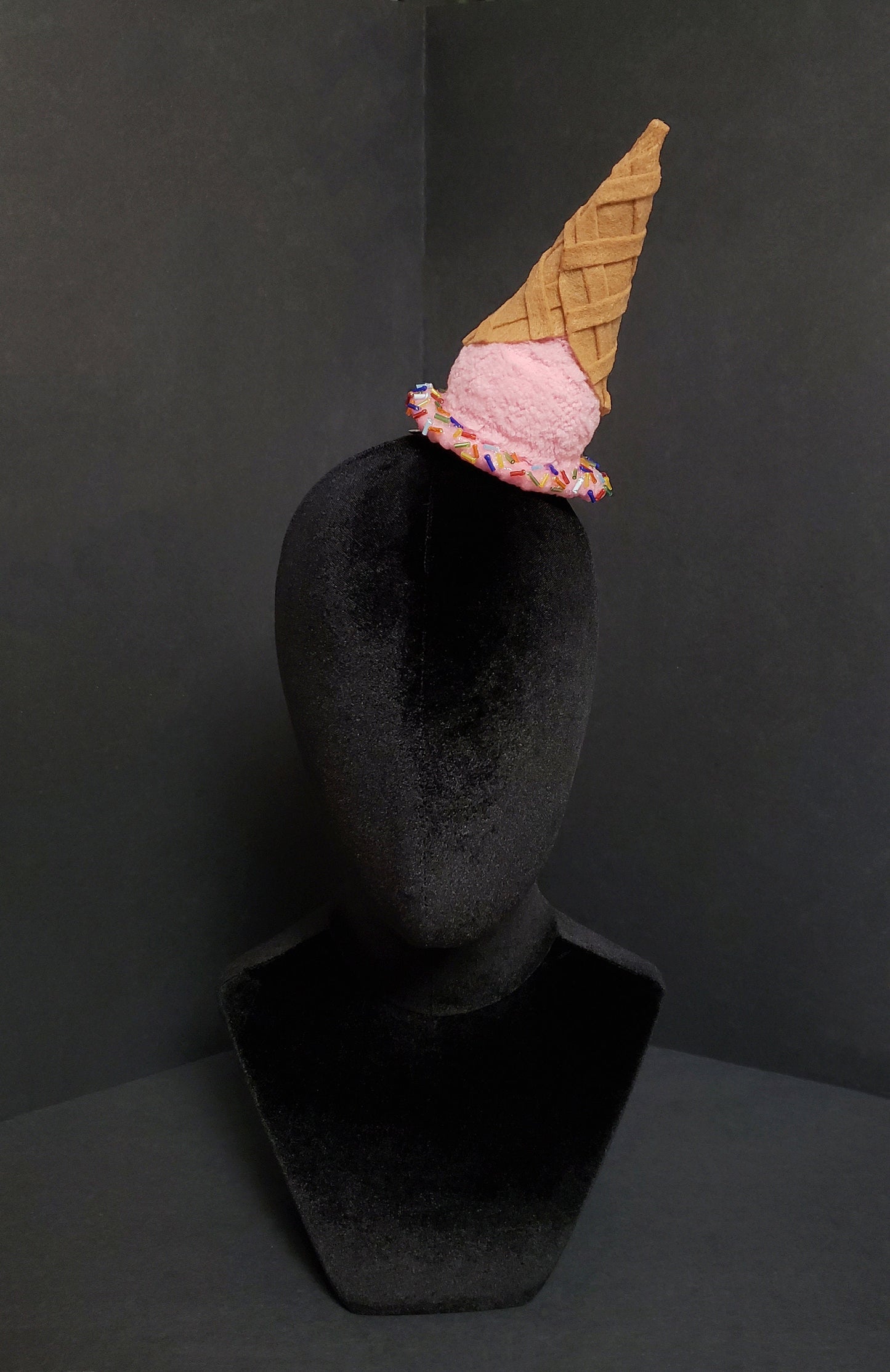 Upside Down Melted Ice Cream Cone Fascinator or Desk Decor ~ 20+ Flavors Available! ~ Made to Order