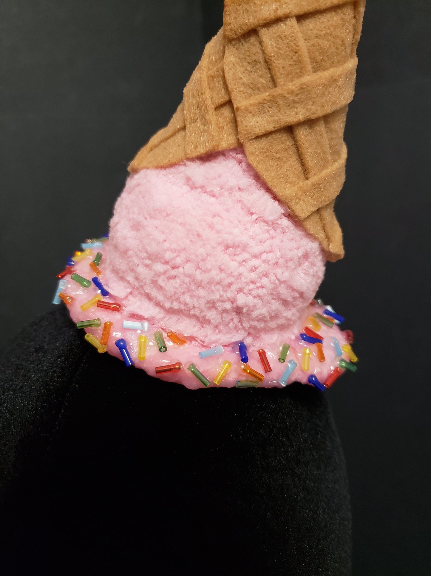 Upside Down Melted Ice Cream Cone Fascinator or Desk Decor ~ 20+ Flavors Available! ~ Made to Order
