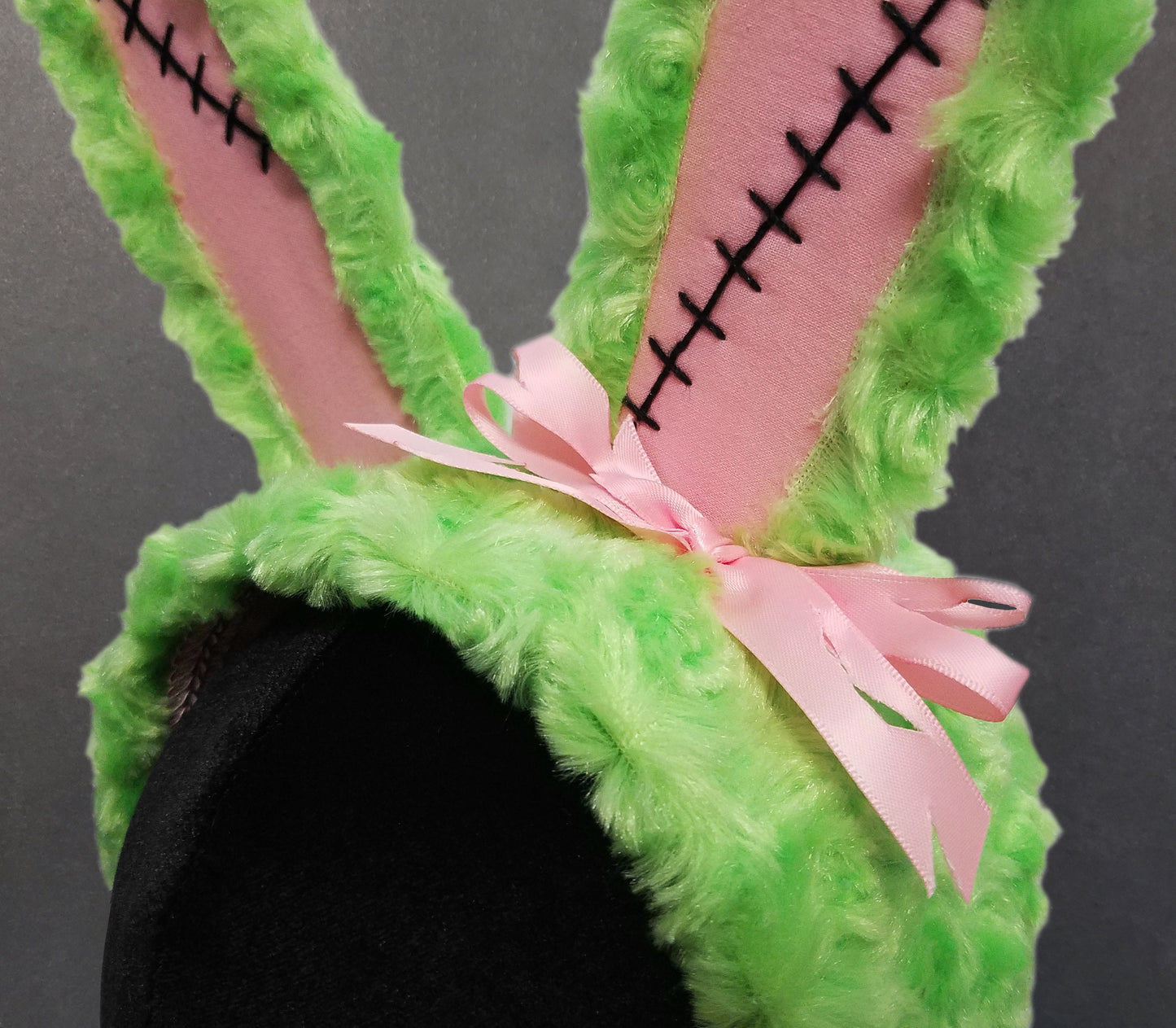 Kawaii Franken-Bunny or Bear Headband Headdress ~ 9+ Fur Colors Available ~ Made to Order