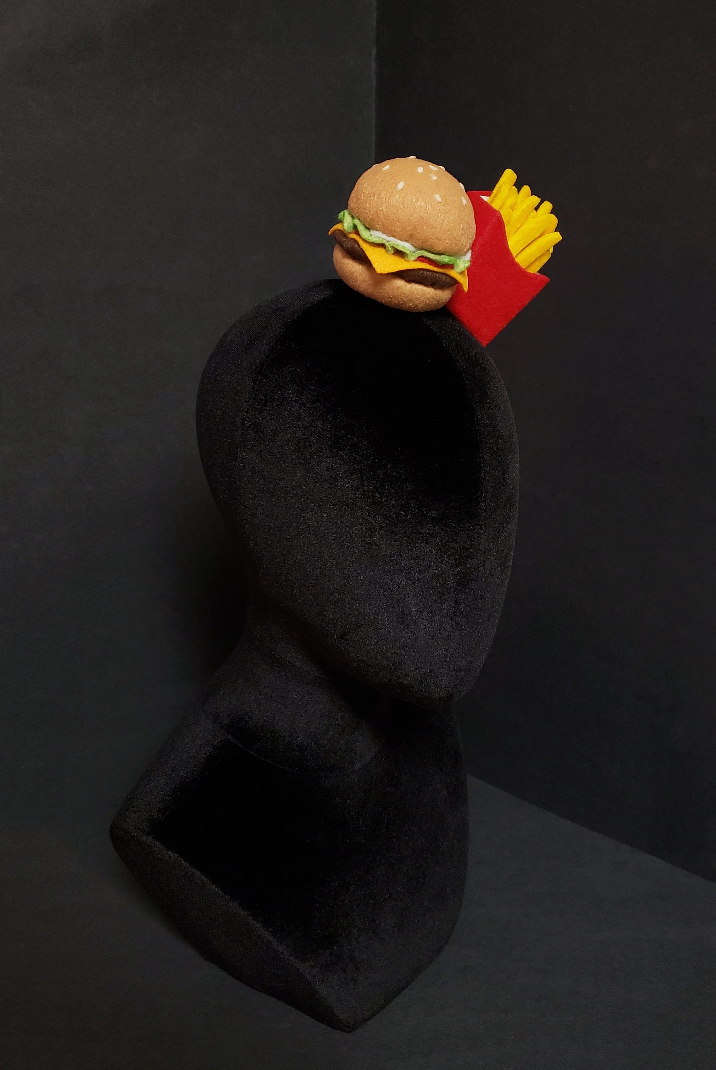 Burger and Fries Fascinator or Desk Decor ~ Made to Order