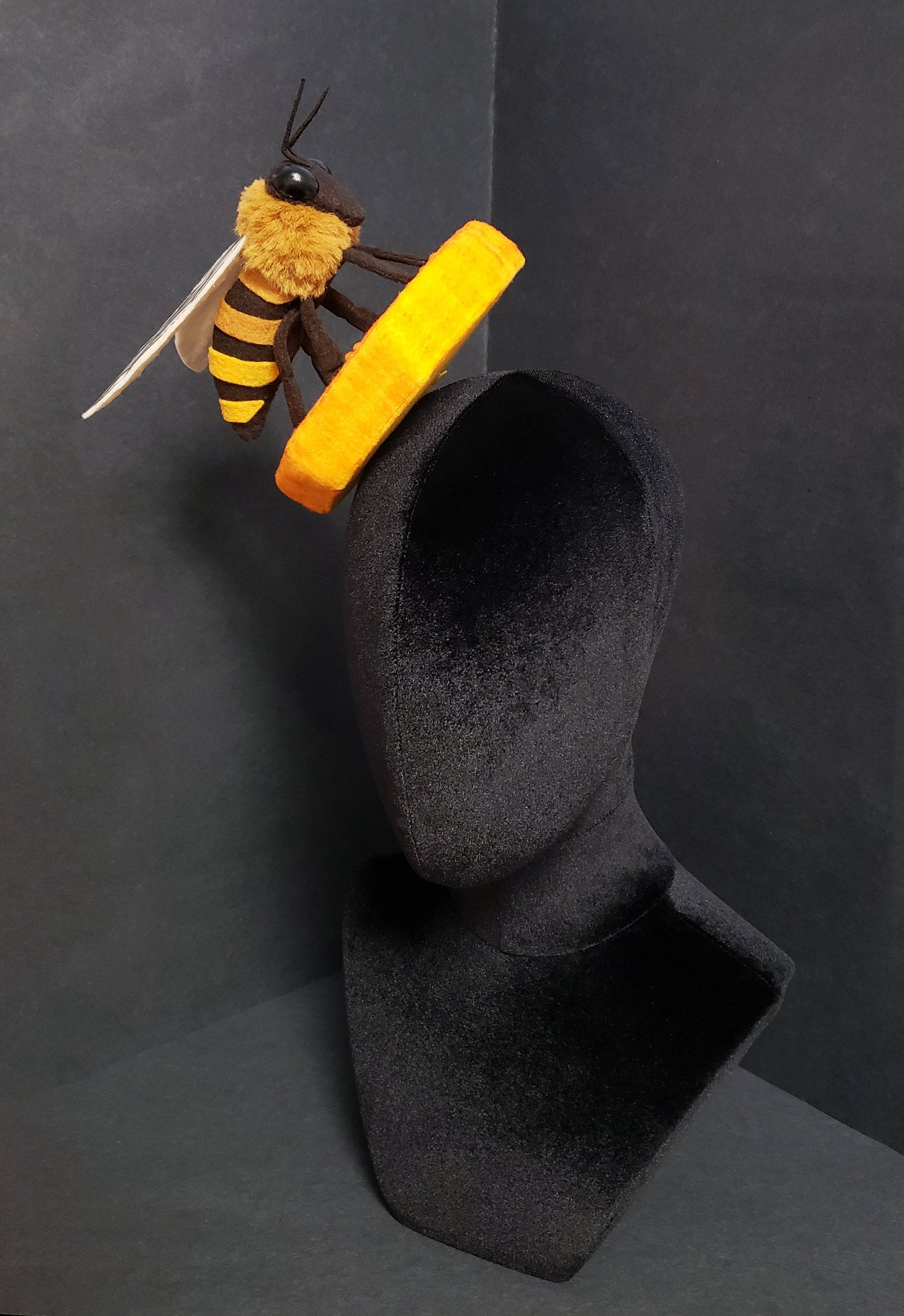 Giant Honey Bee and Honeycomb Hat Fascinator or Desk Decor ~ Made to Order