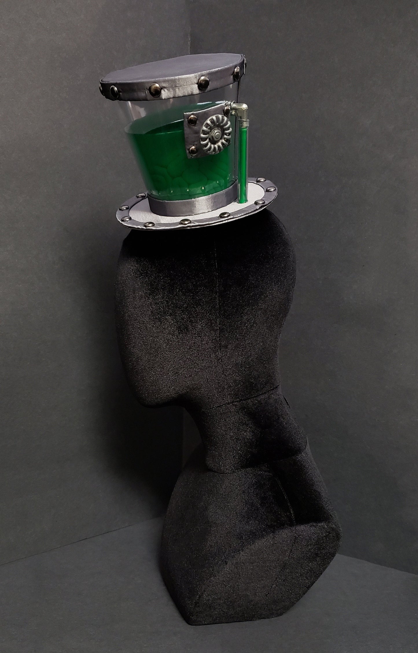 Mad Scientist Steampunk Brain Specimen in a Jar Top Hat ~ Made to Order