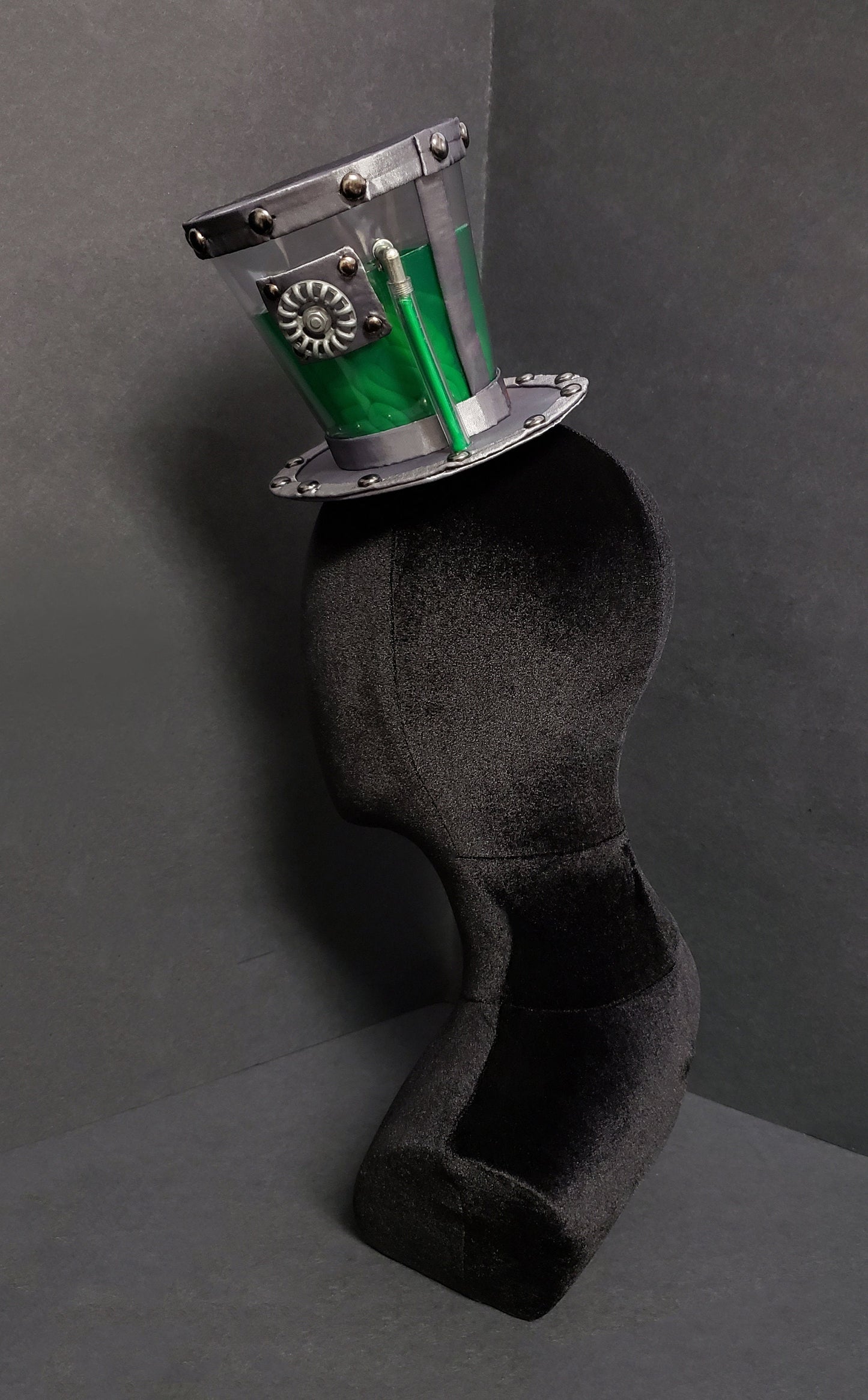 Mad Scientist Steampunk Brain Specimen in a Jar Top Hat ~ Made to Order