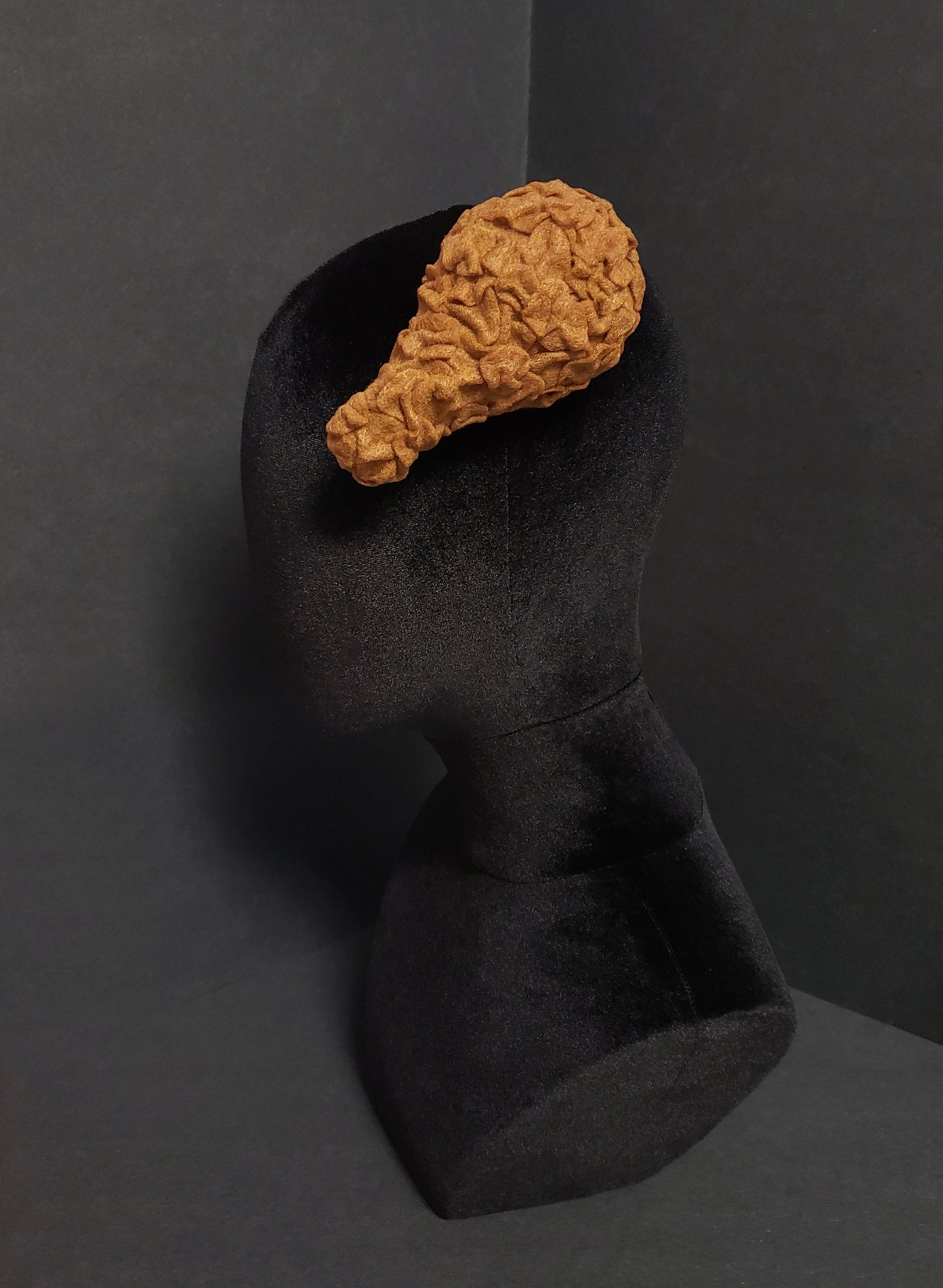 Crispy Golden Fried Chicken Drumstick Hair Clip, Pin, or Desk Decor ~ Made to Order