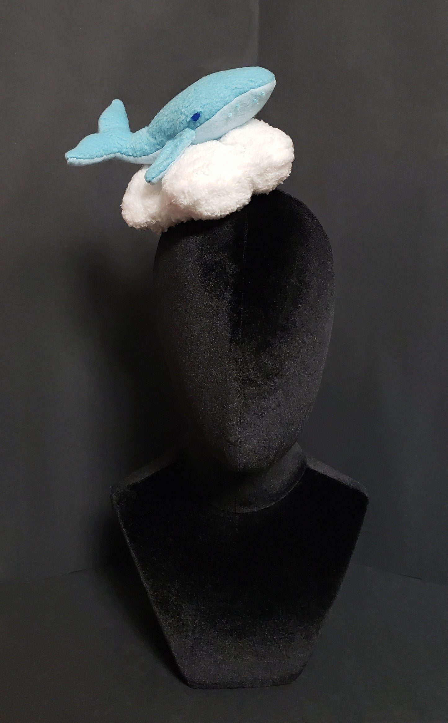 Whale Dreams ~ Whimsical Pastel Whale and Cloud Fascinator or Desk Decor ~ Made to Order