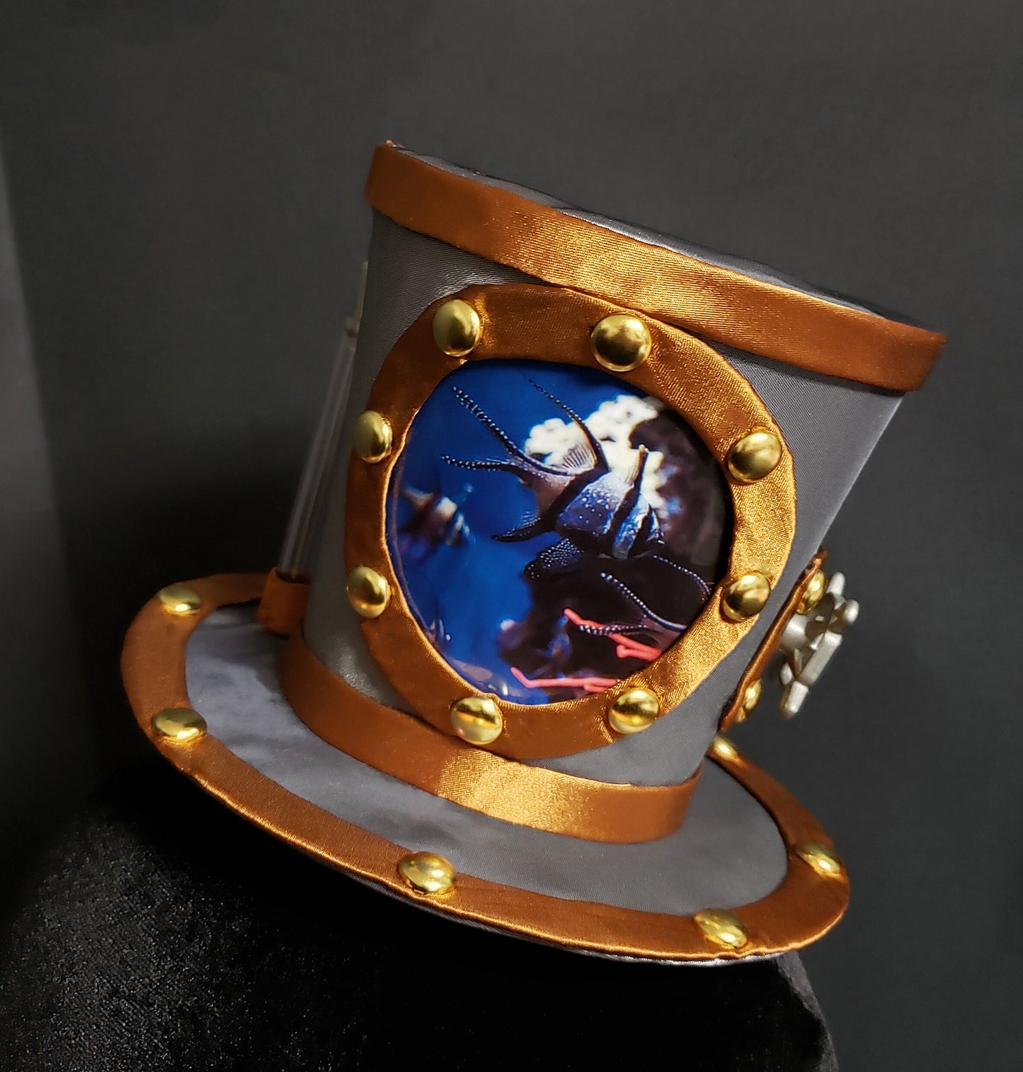 Nautical Steampunk Aquarium Porthole Top Hat ~ Made to Order