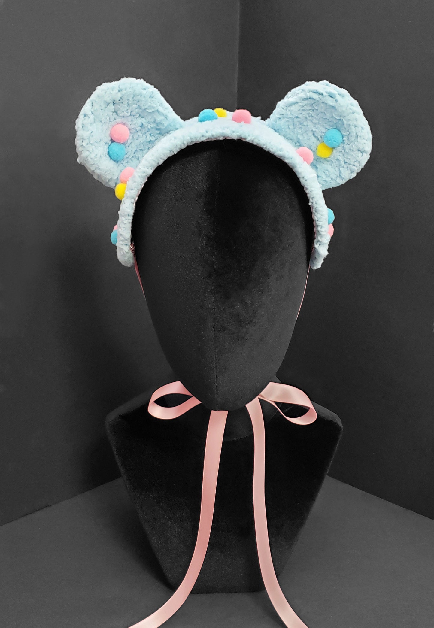 Baby Blue Bubblegum Ice Cream Bear Headdress ~ Made to Order