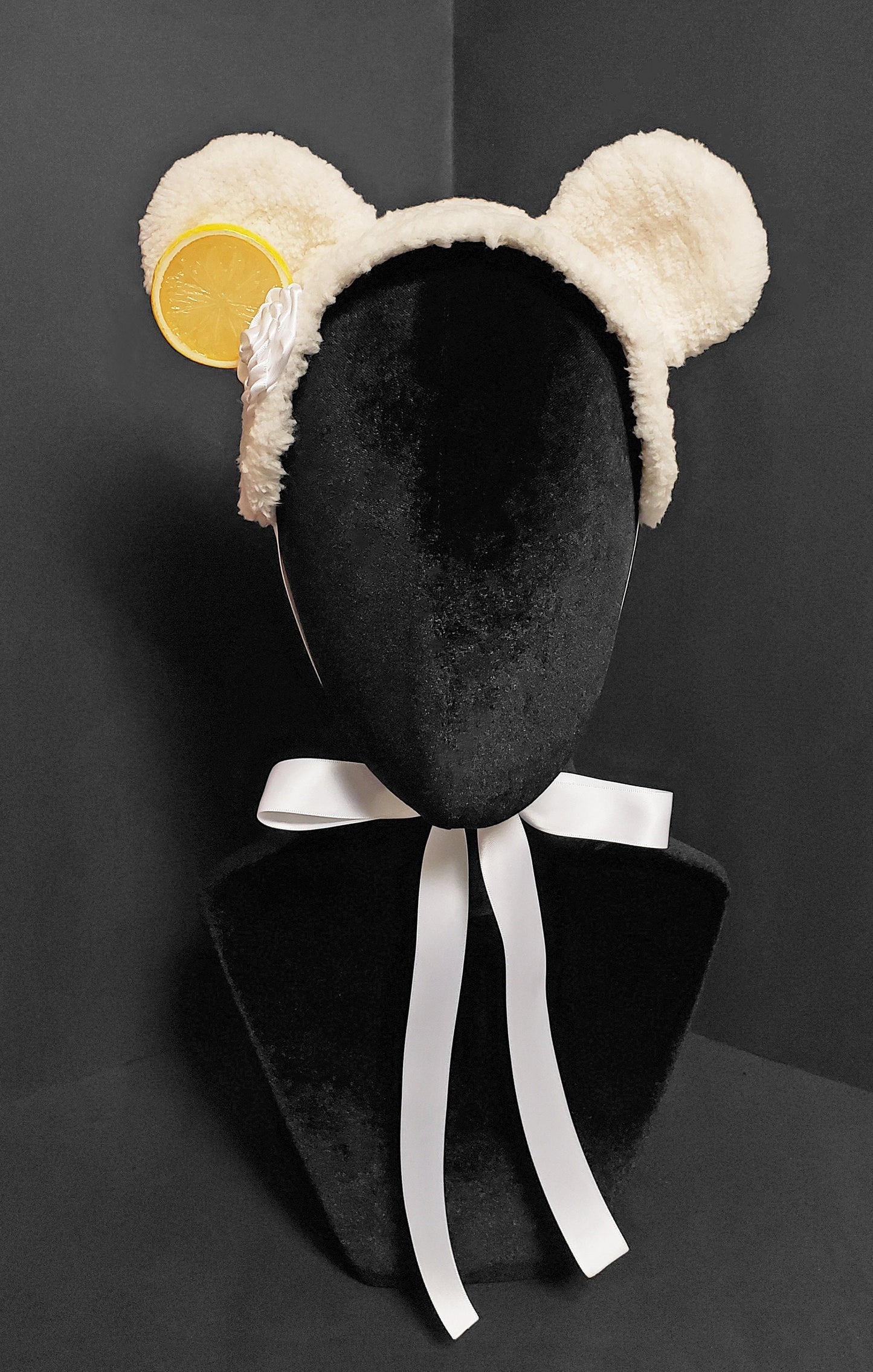 Sweet Lemon Sherbet Ice Cream Bear Headdress ~ Made to Order