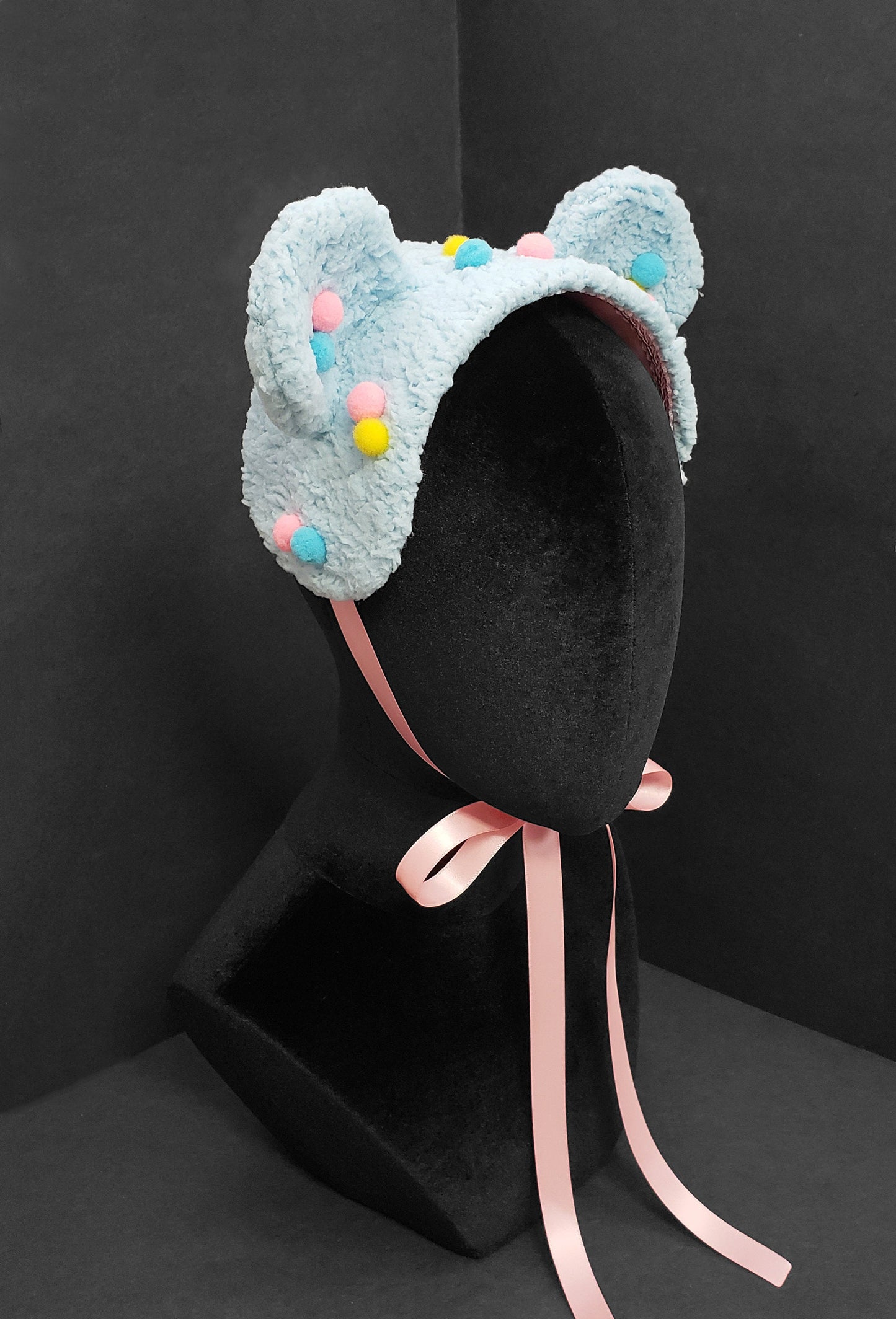 Baby Blue Bubblegum Ice Cream Bear Headdress ~ Made to Order