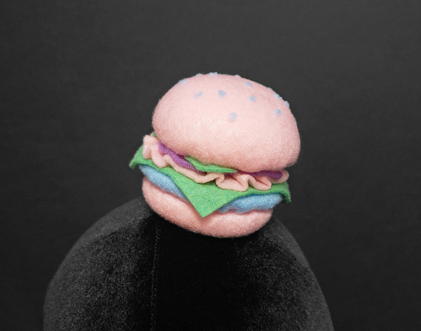 Pastel Cheeseburger Hair Clip or Desk Decor ~ Made to Order