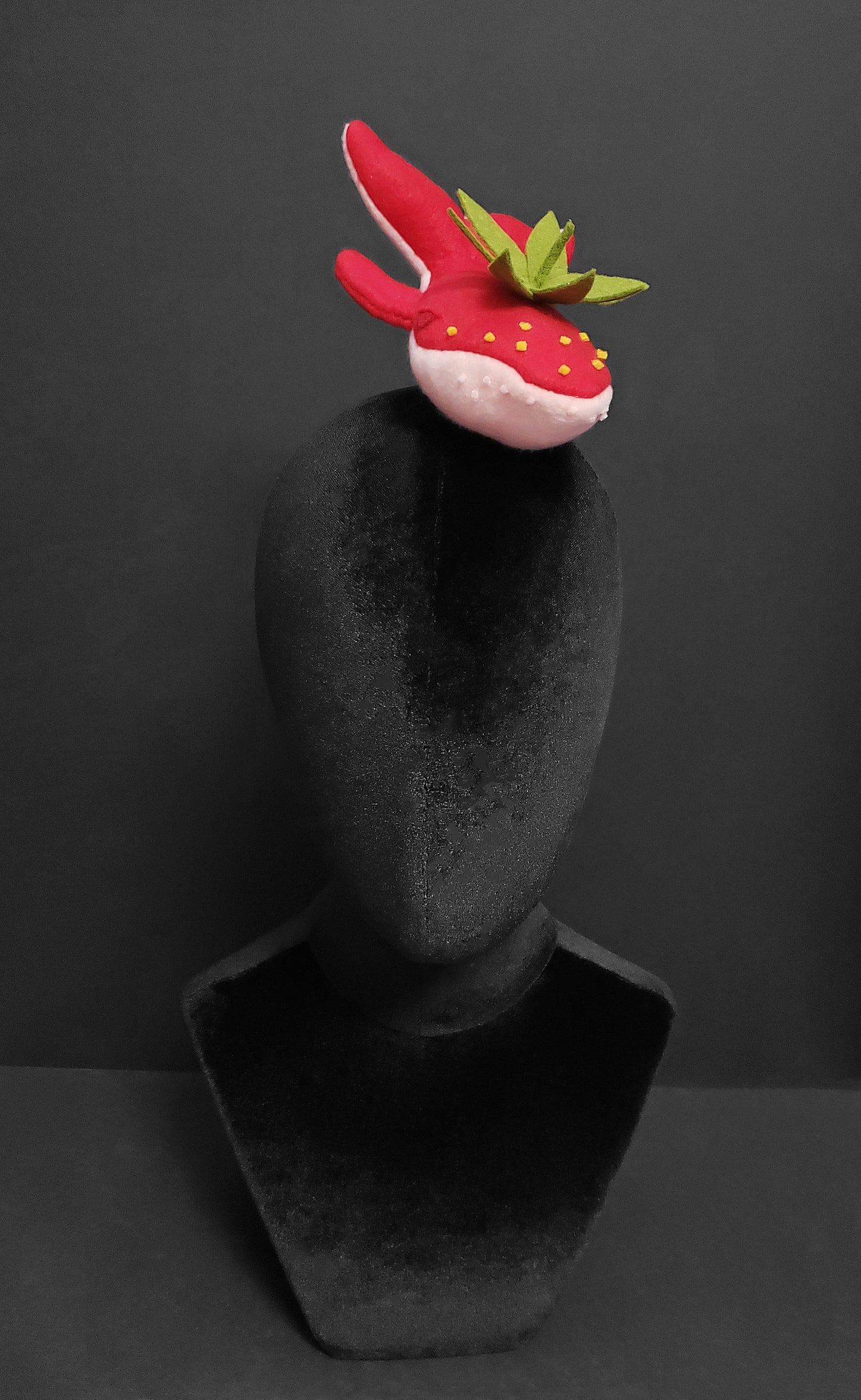 Sweet Strawberry Whale Fascinator or Desk Decor ~ Made to Order