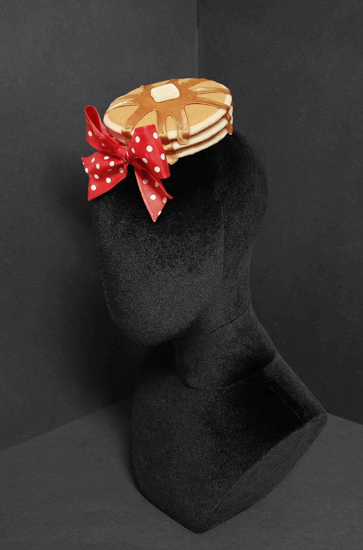 Sweet Honey Syrup Pancakes and Butter Fascinator or Desk Decor ~ Made to Order