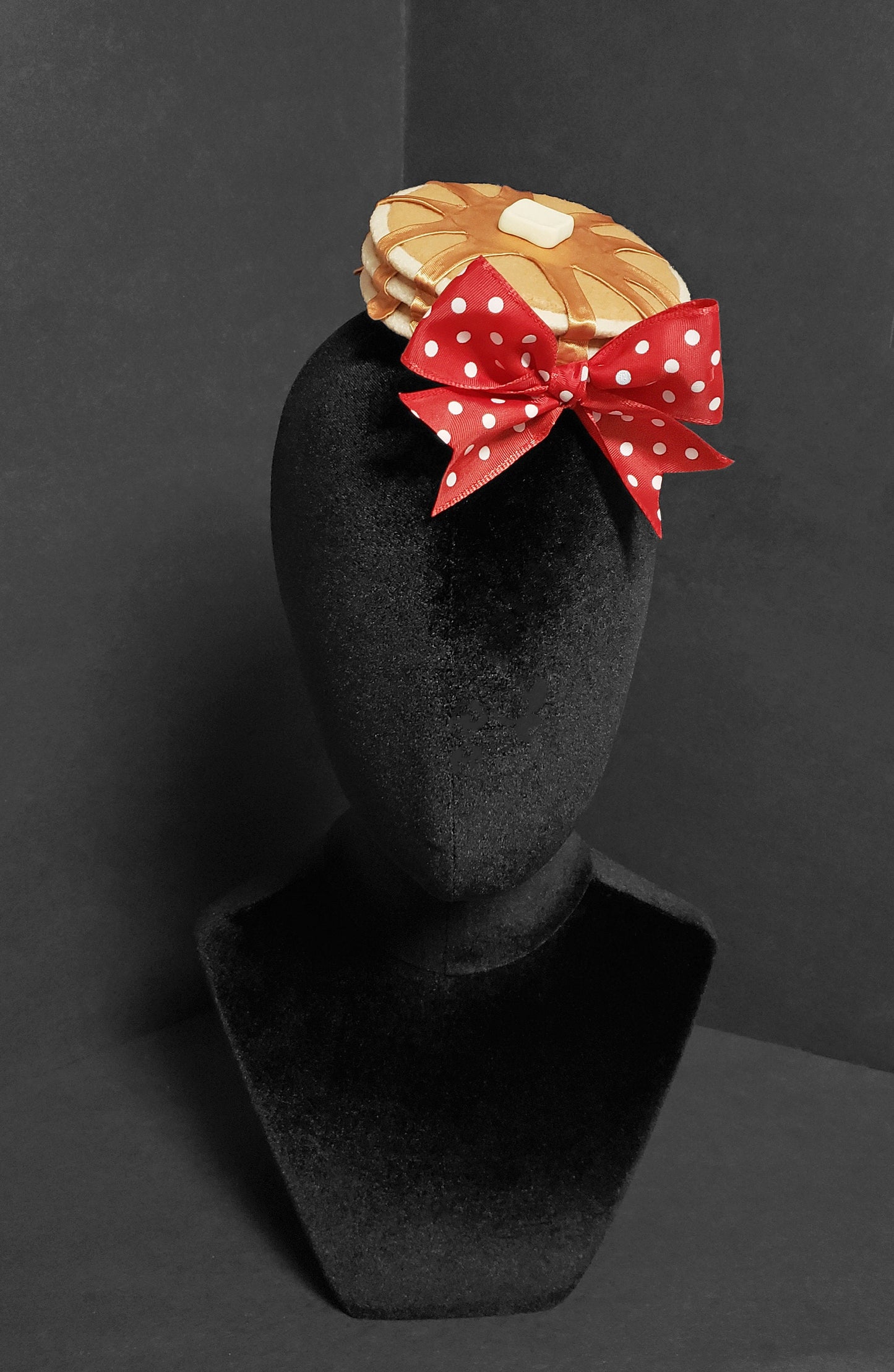 Sweet Honey Syrup Pancakes and Butter Fascinator or Desk Decor ~ Made to Order