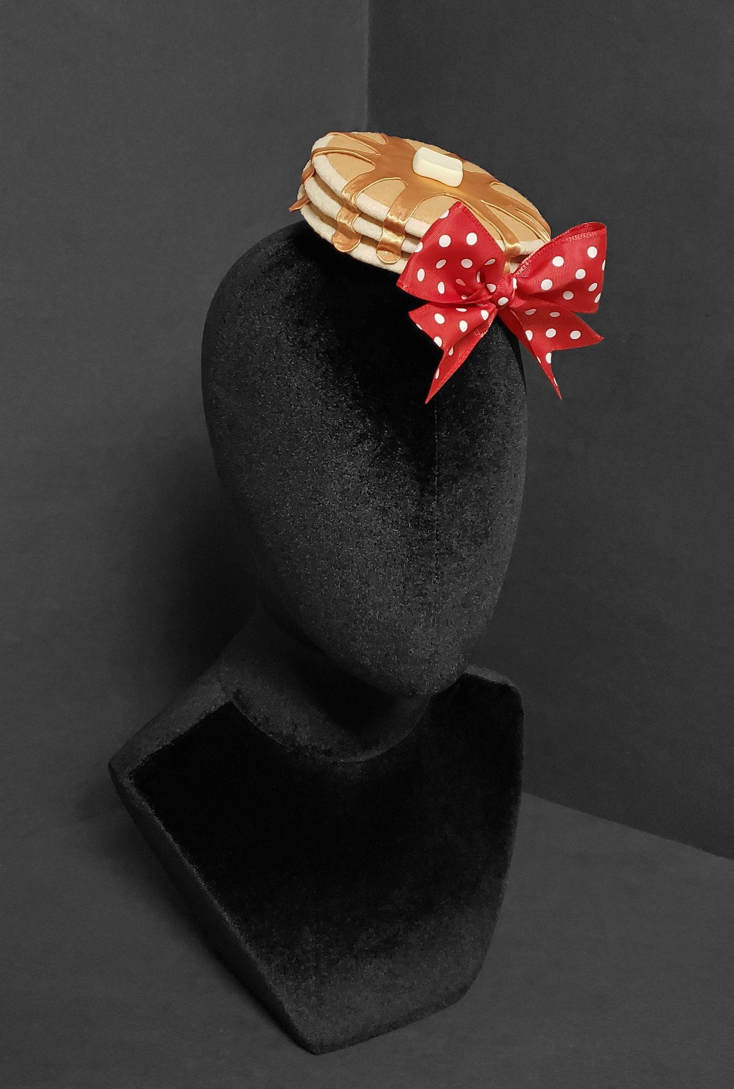 Sweet Honey Syrup Pancakes and Butter Fascinator or Desk Decor ~ Made to Order