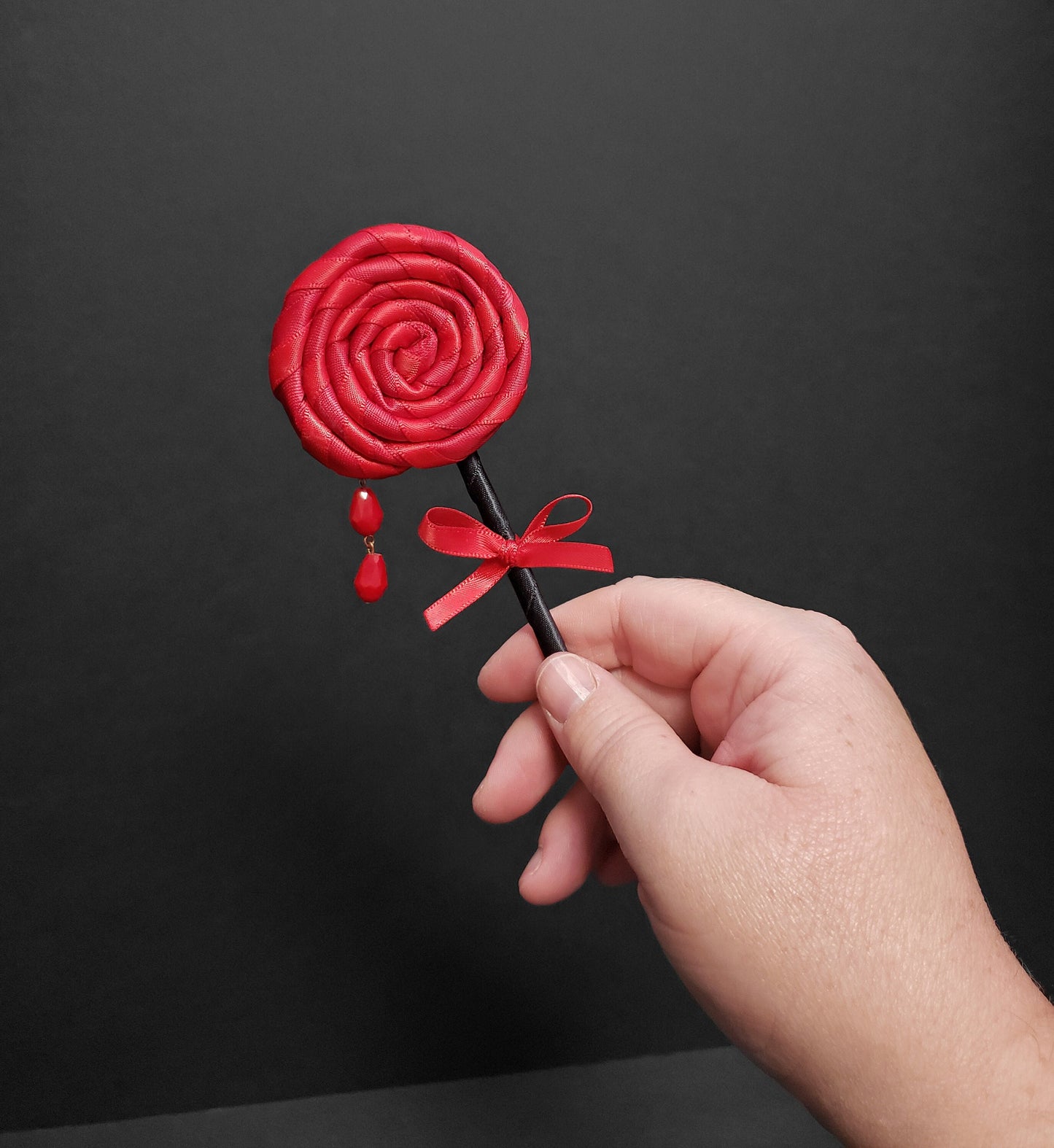 Vampire's Lollipop Clip or Pin ~ Made to Order