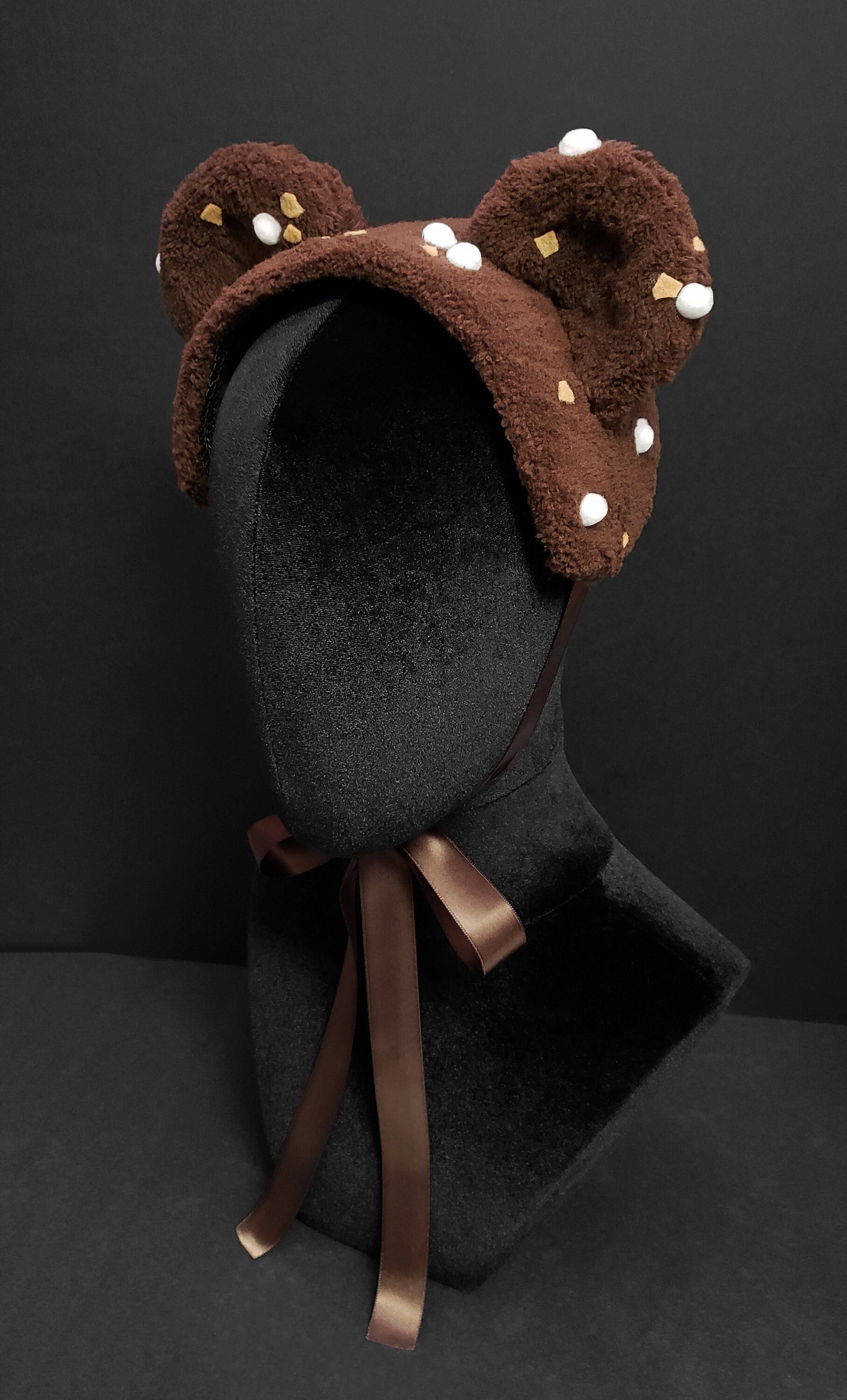 Chocolate Rocky Road Ice Cream Bear Headdress ~ Made to Order