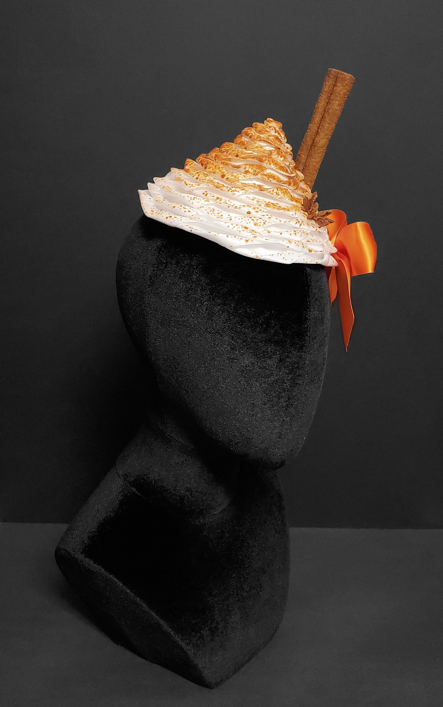 Autumn Pumpkin Spice Latte Fascinator ~ Made to Order