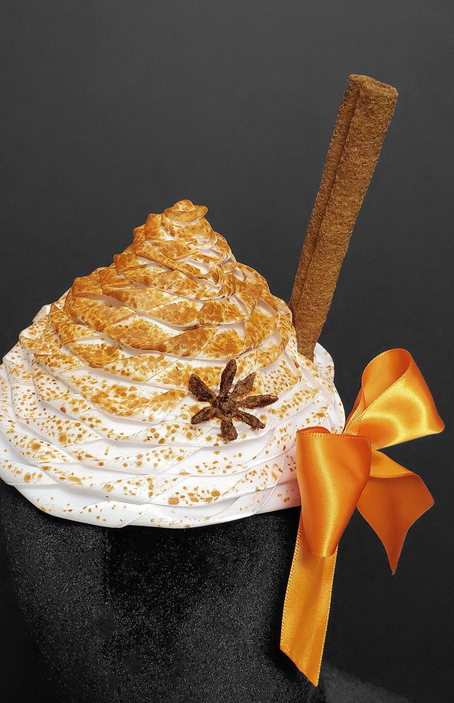 Autumn Pumpkin Spice Latte Fascinator ~ Made to Order