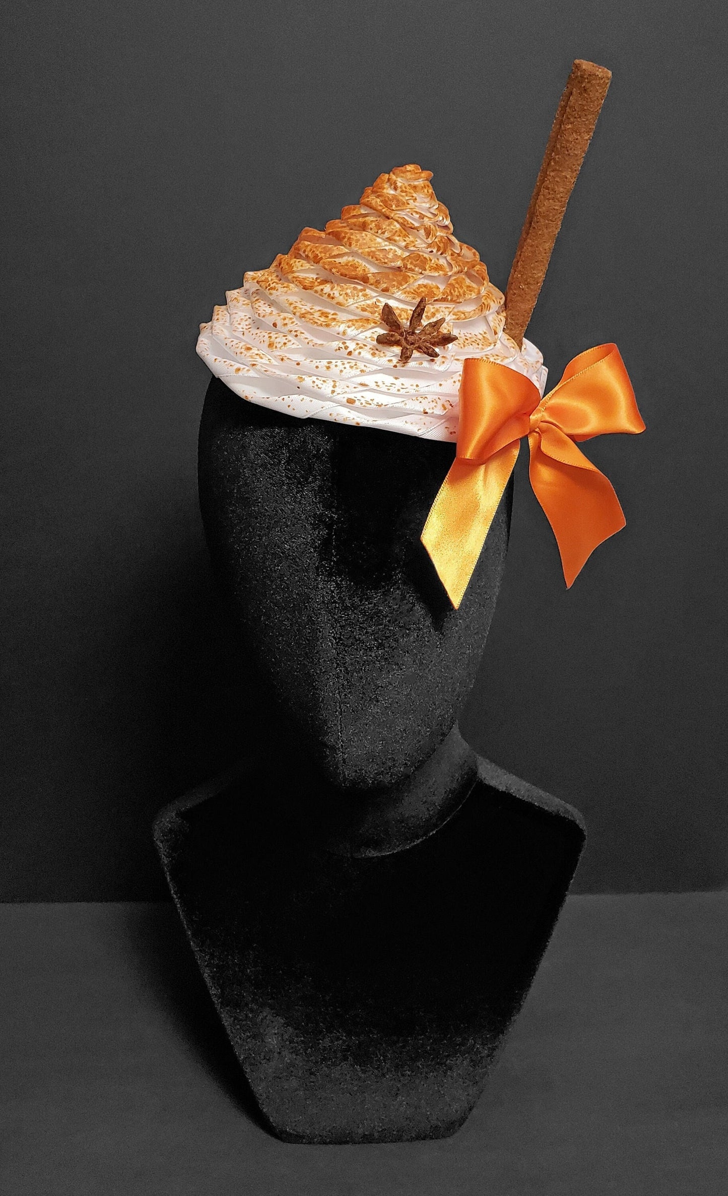 Autumn Pumpkin Spice Latte Fascinator ~ Made to Order