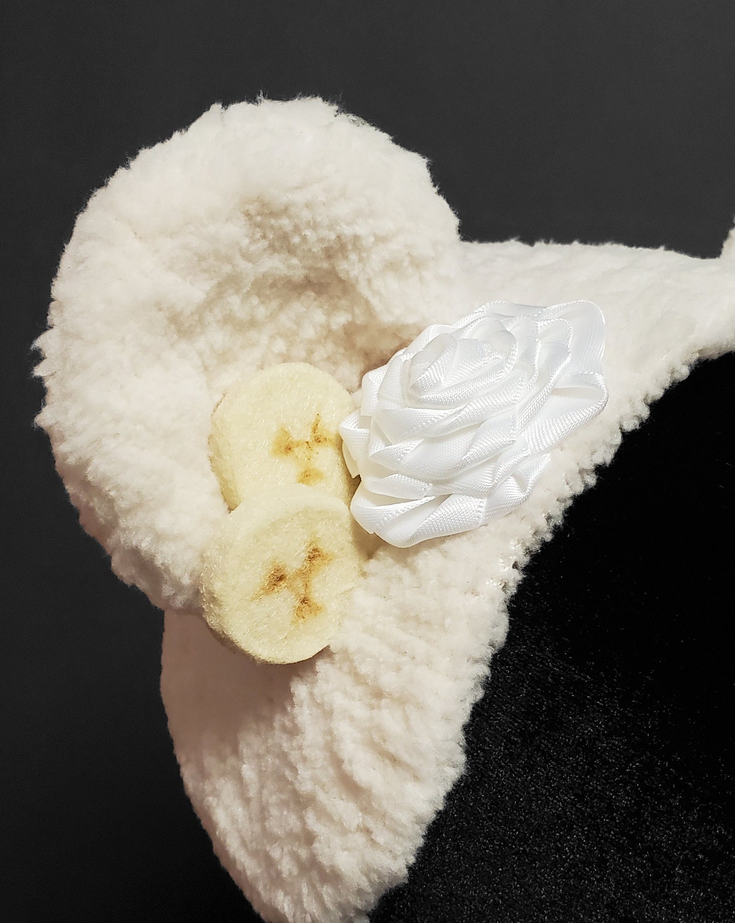 Sweet Banana Cream Pie Ice Cream Bear Headdress ~ Made to Order