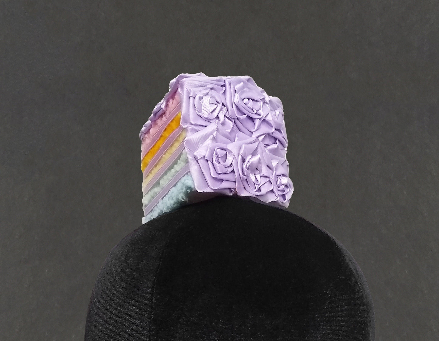 Rainbow Unicorn Cake Slice Fascinator or Desk Decor ~ Made to Order