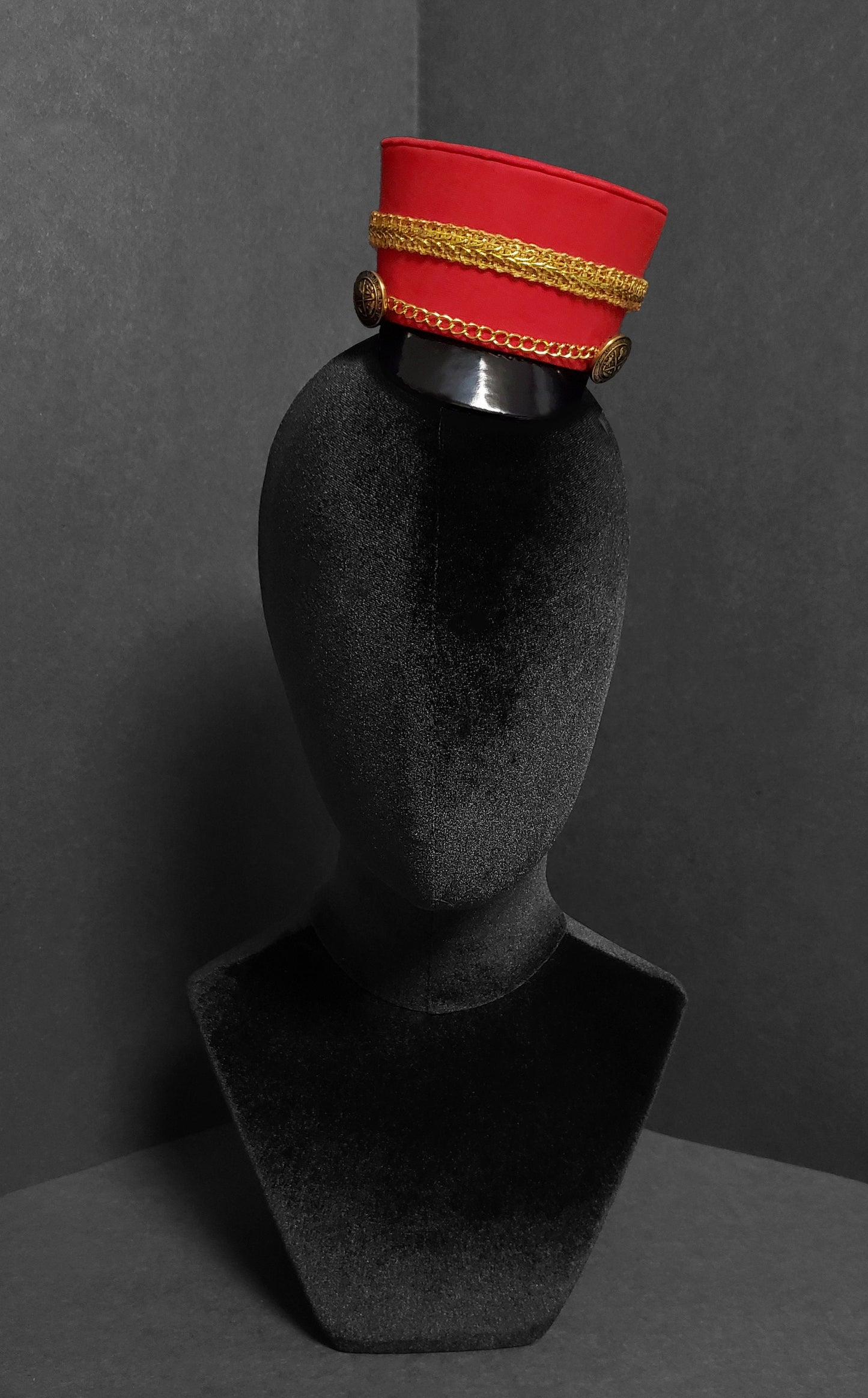 Red and Gold or Silver Mini Toy Soldier Hat ~ Made to Order