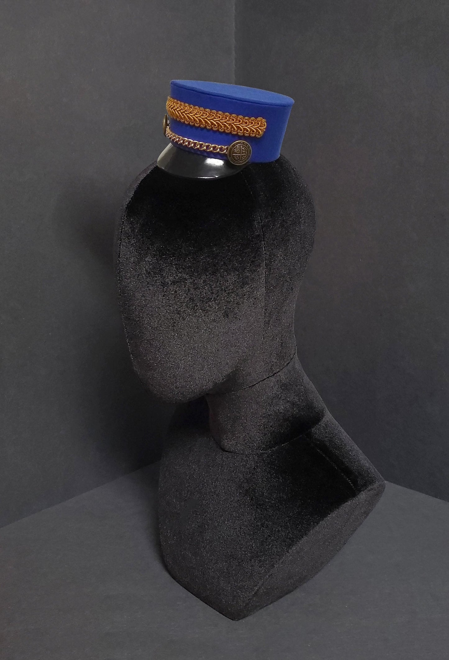 Mini Train Conductor Hat with Gold or Silver Detail ~ 12+ Colors Available ~ Made to Order