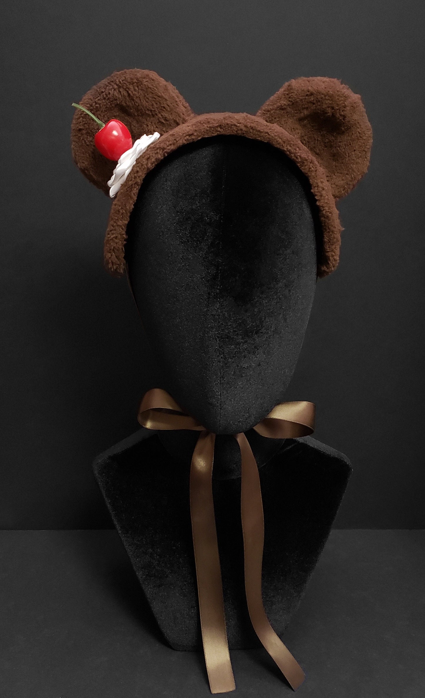 Chocolate Sundae Ice Cream Bear Headdress ~ Made to Order