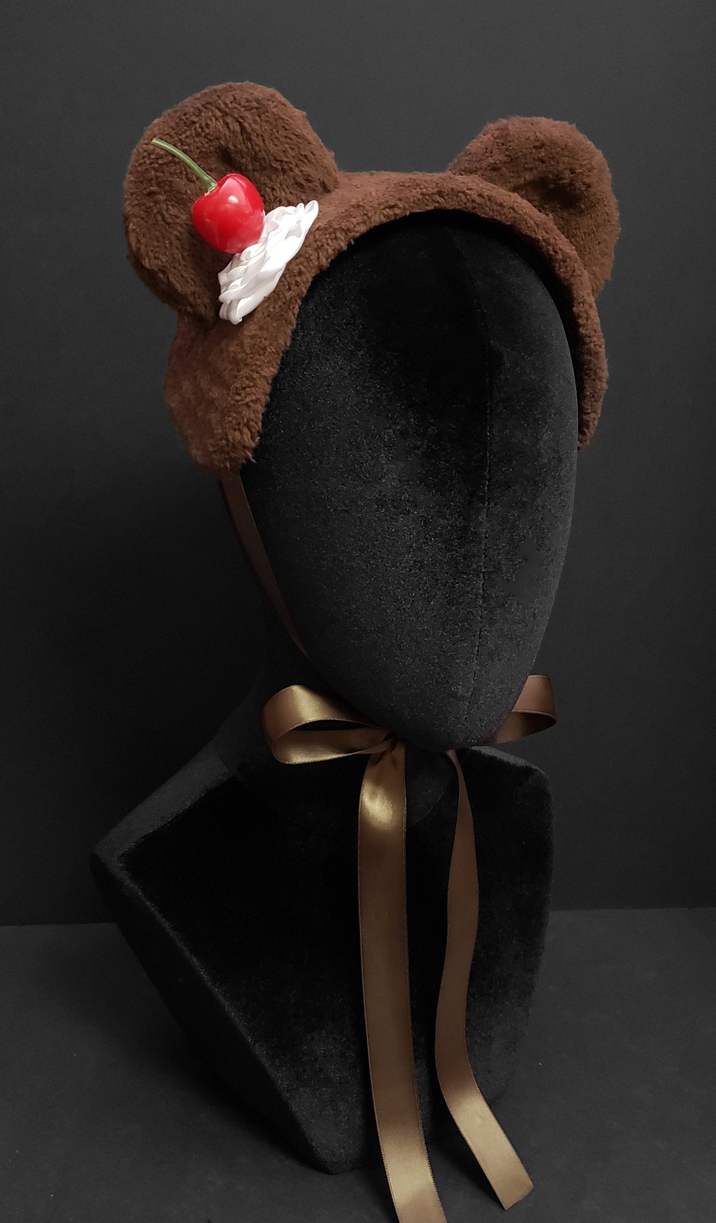 Chocolate Sundae Ice Cream Bear Headdress ~ Made to Order