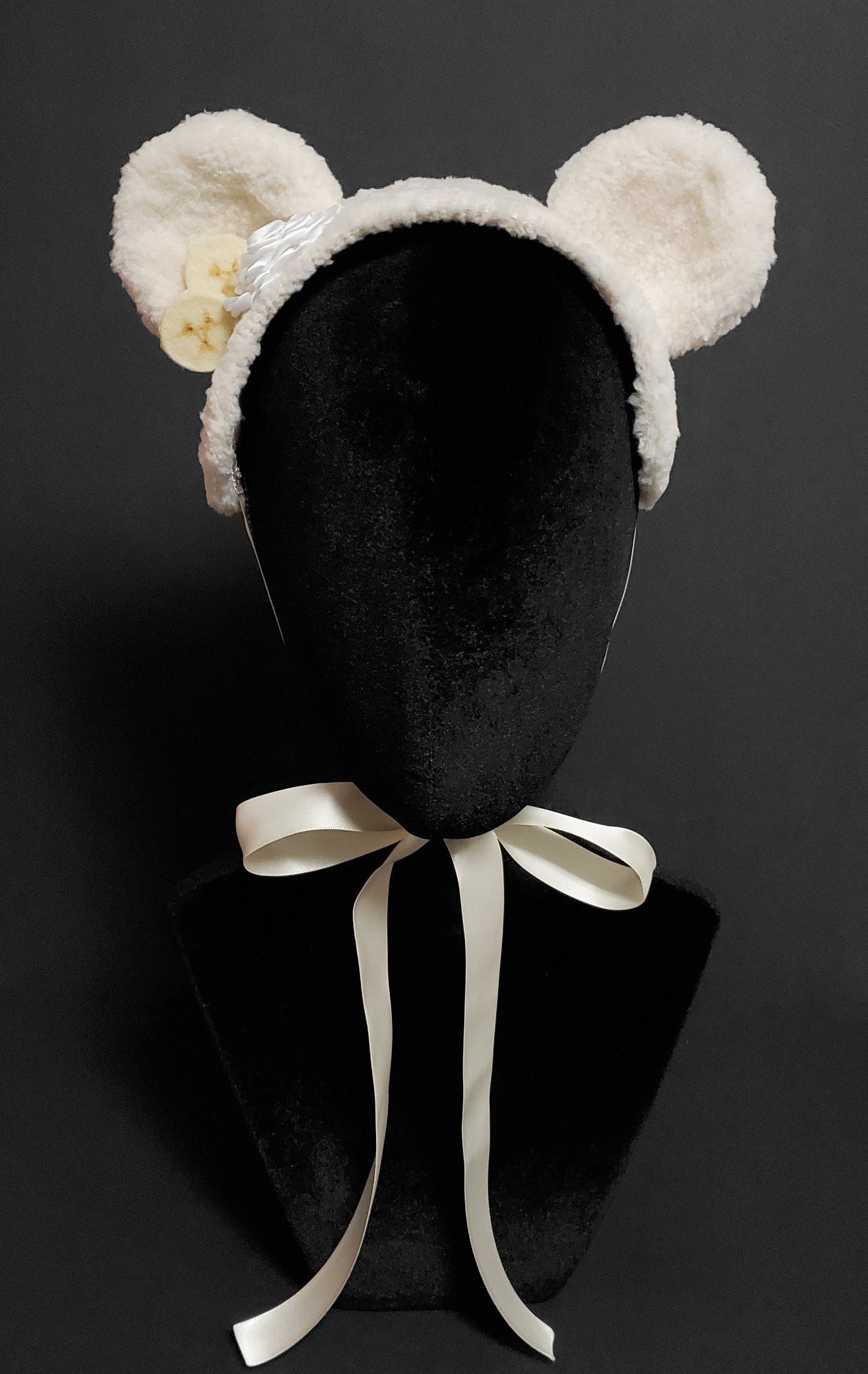 Sweet Banana Cream Pie Ice Cream Bear Headdress ~ Made to Order