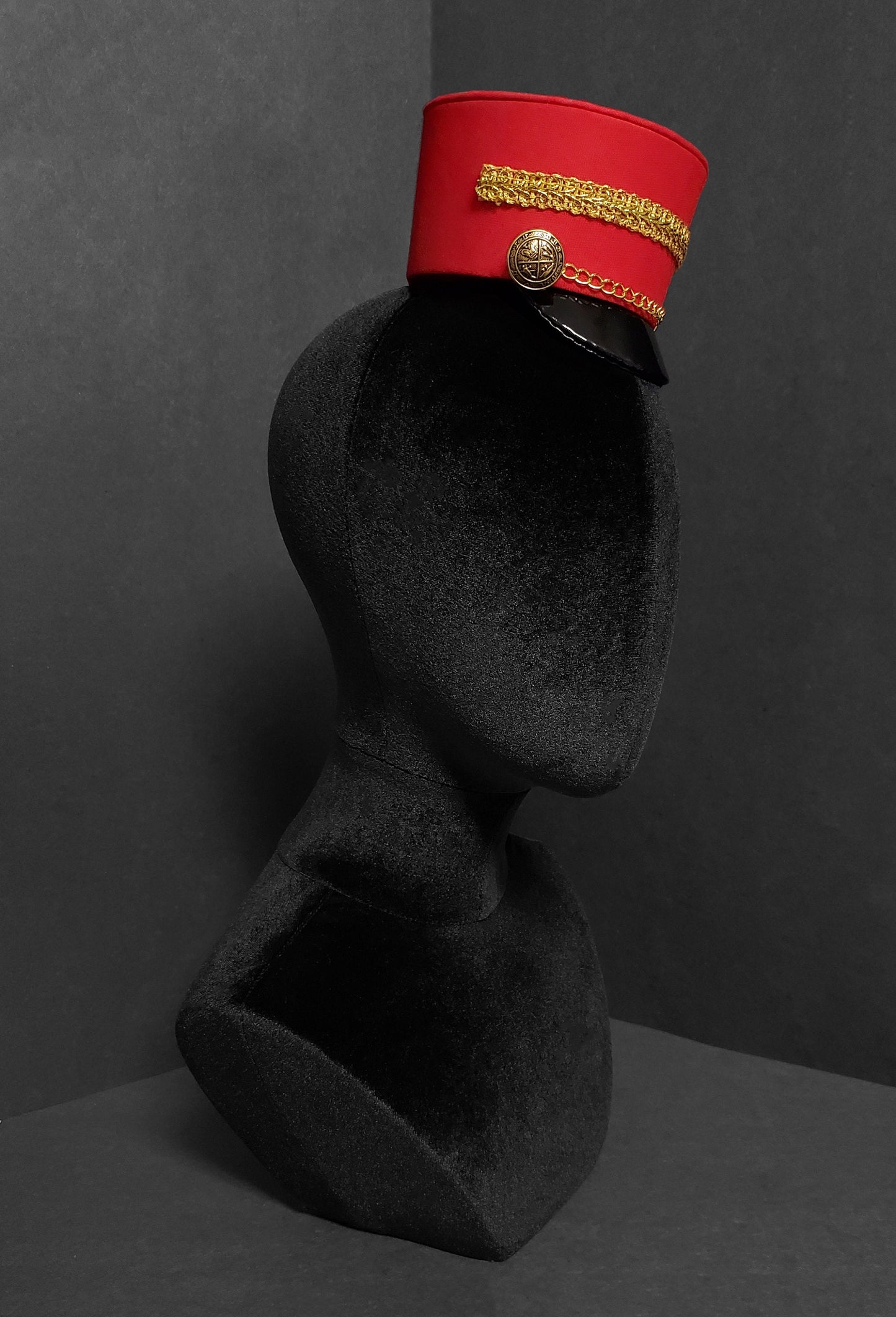 Red and Gold or Silver Mini Toy Soldier Hat ~ Made to Order