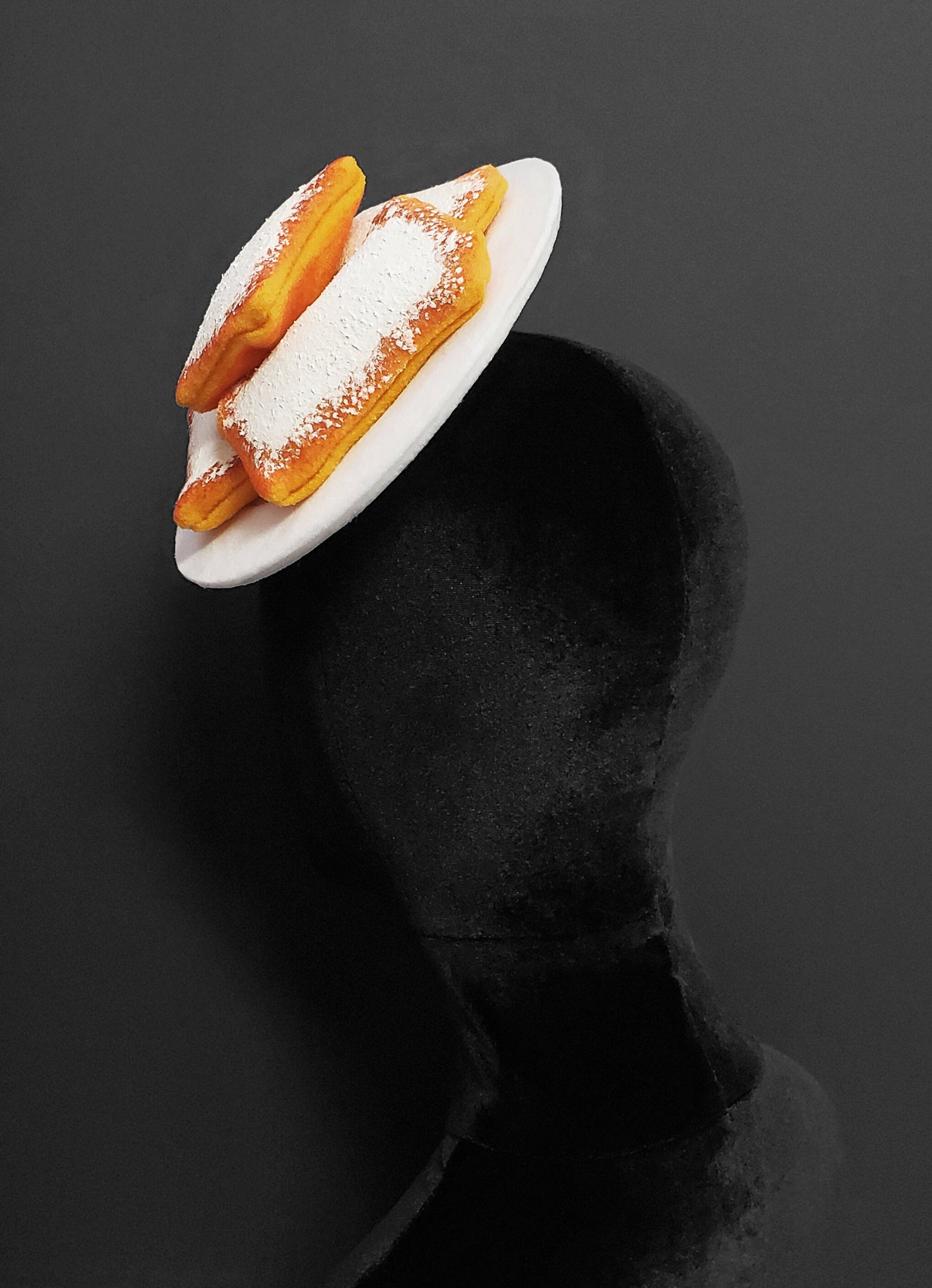 Plate of Beignets Fascinator Hat ~ Made to Order