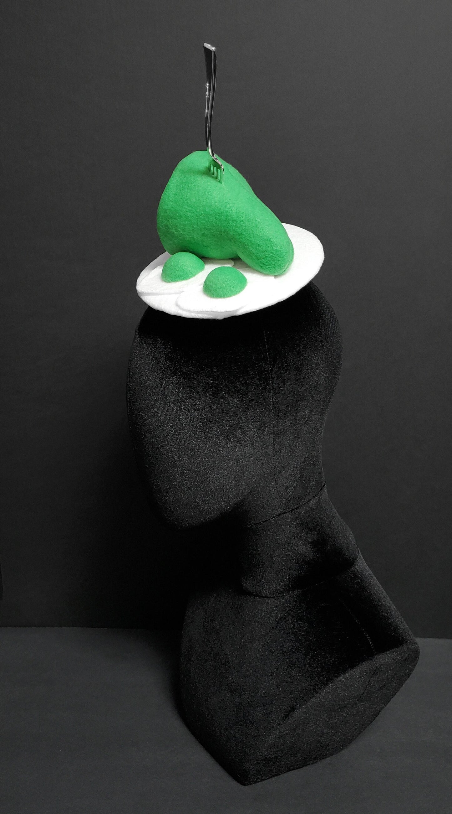 Whimsical Green Eggs and Ham Plate Hat or Desk Decor ~ Made to Order