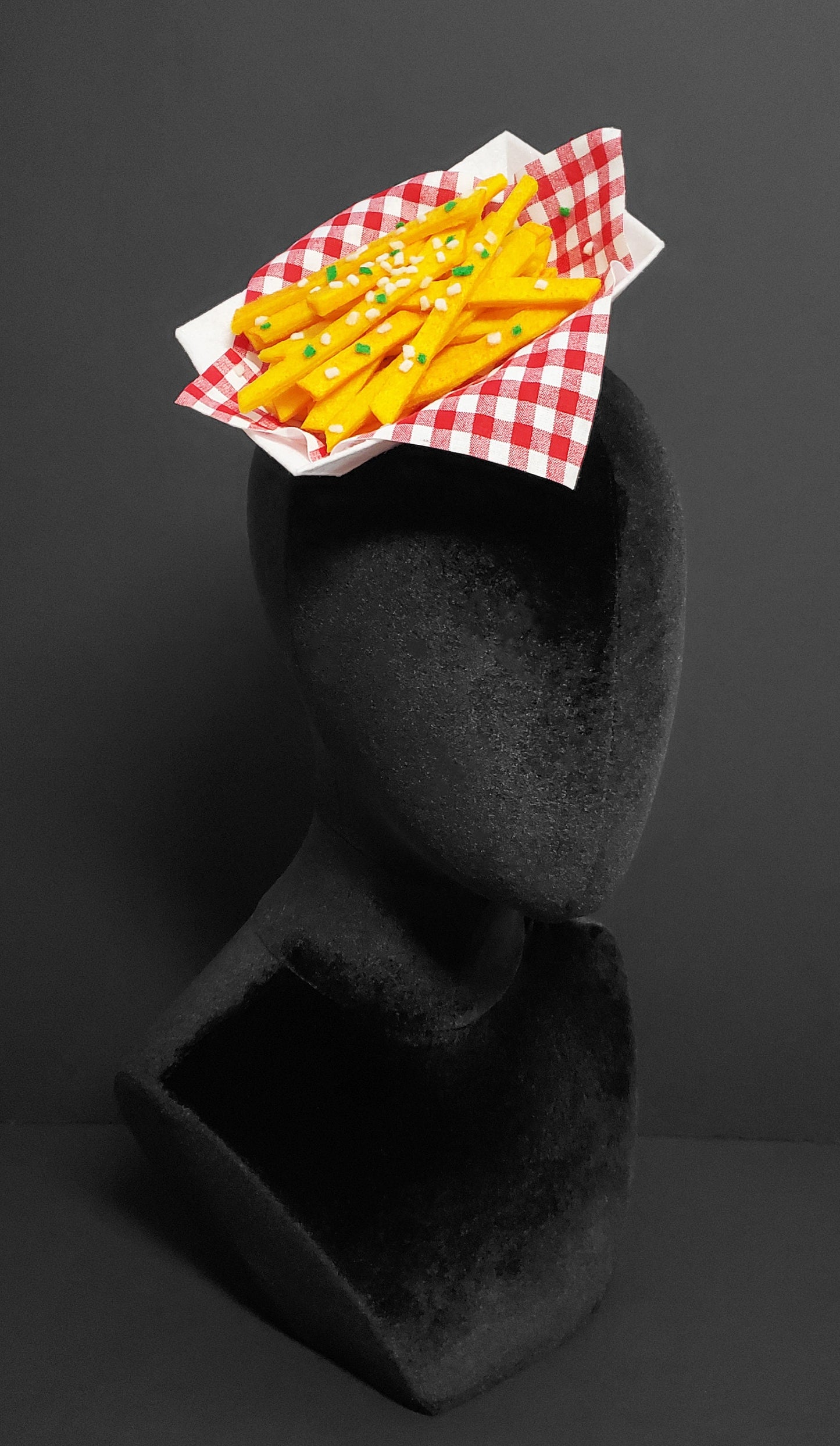 Basket Of Garlic Fries Fascinator or Desk Decor ~ Made to Order