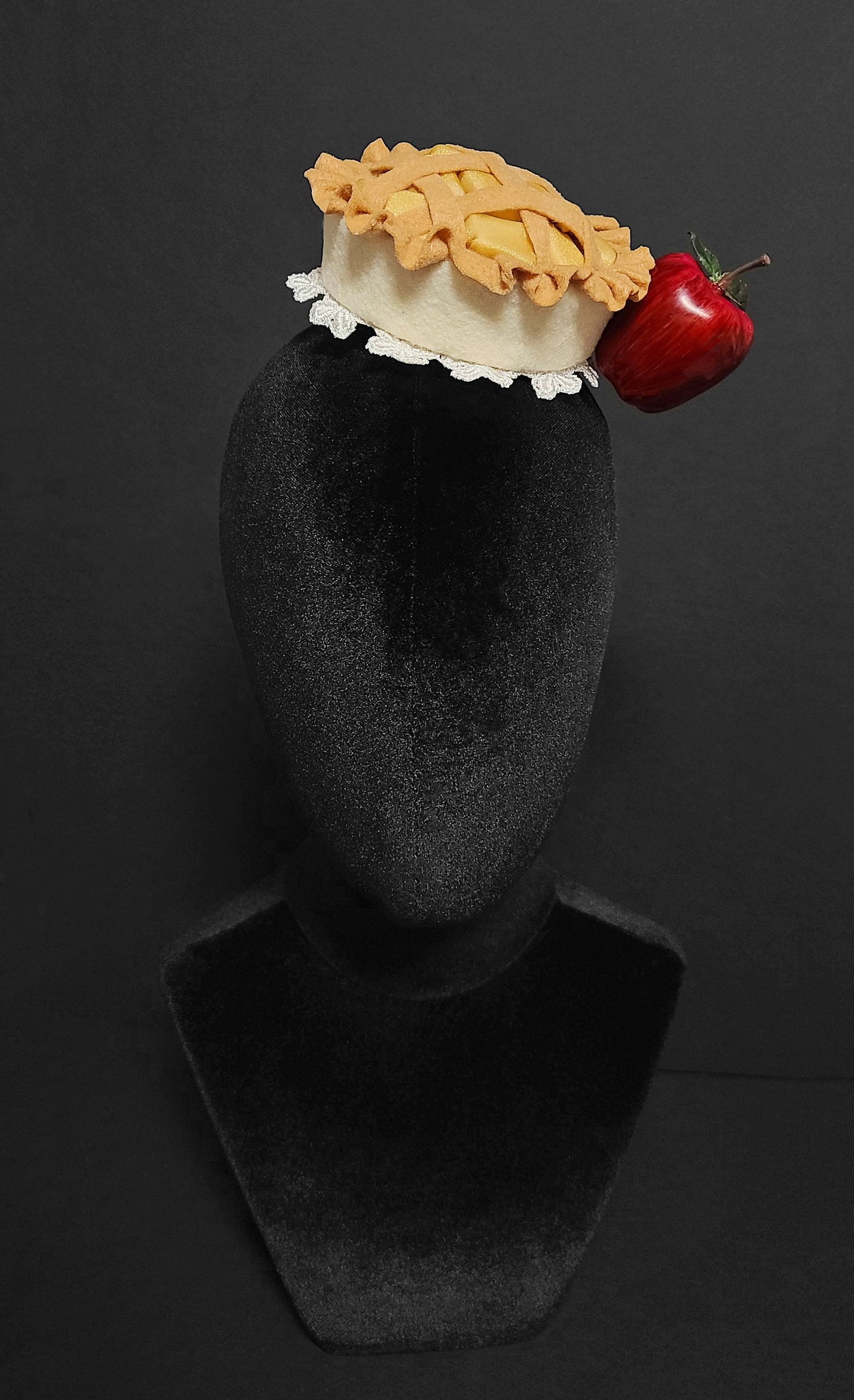 Sweet Cinnamon Sugar Apple Pie Fascinator, Headband, or Desk Decor ~ Made to Order