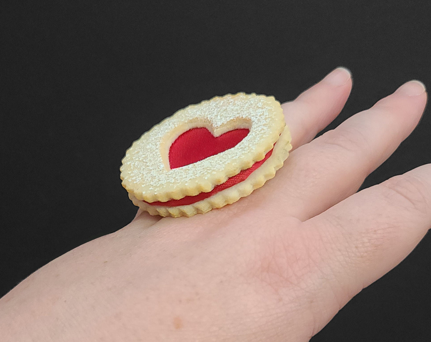 Sweet Jam Linzer Heart Cookie Ring ~ 5 Flavors Available ~ Made to Order