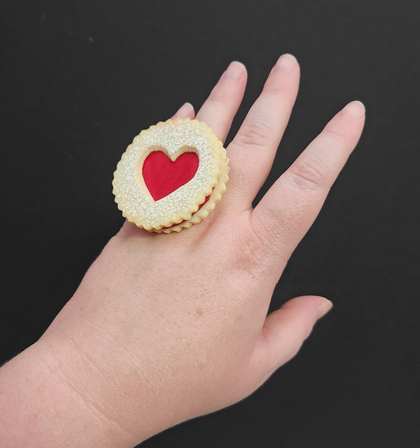 Sweet Jam Linzer Heart Cookie Ring ~ 5 Flavors Available ~ Made to Order