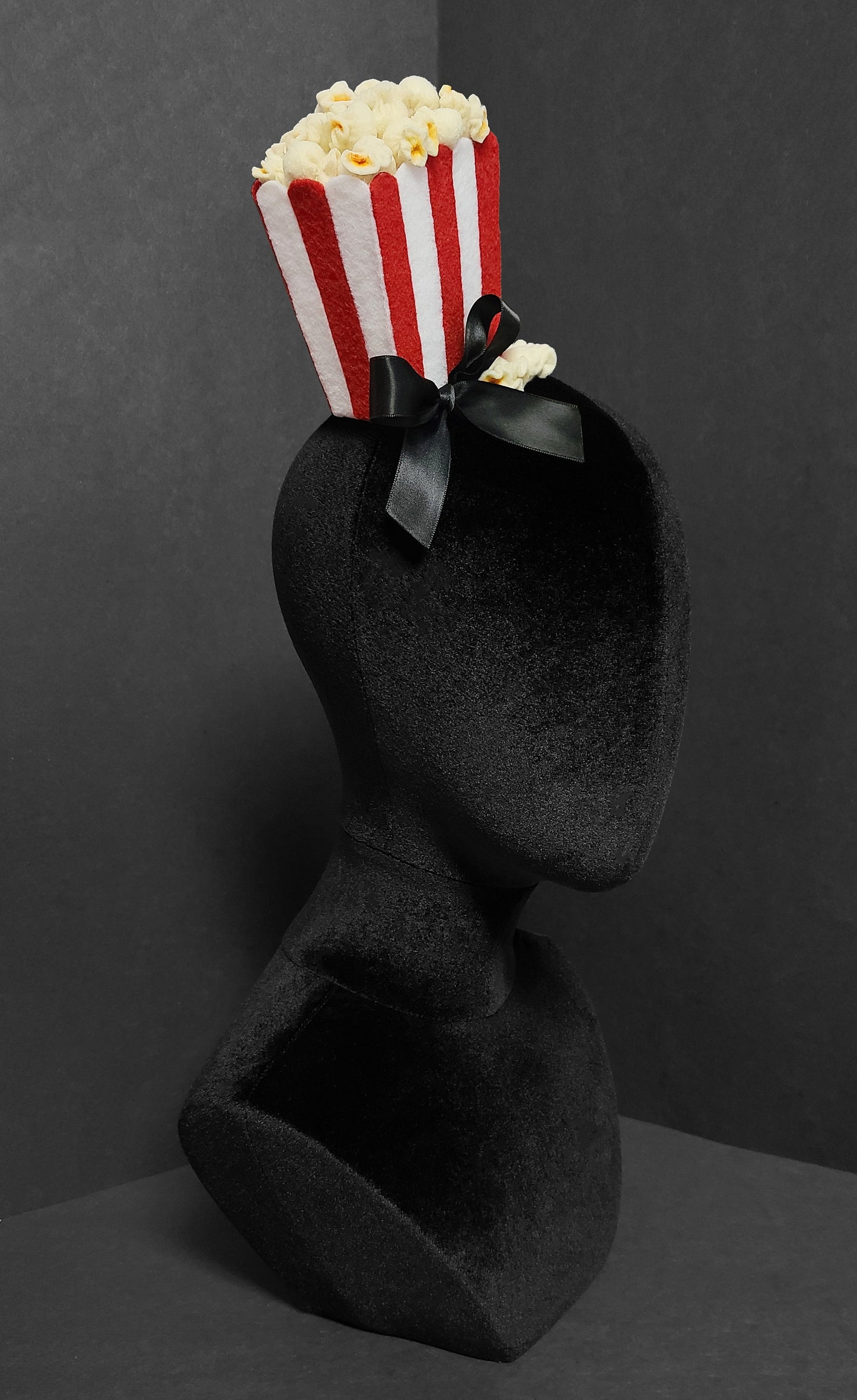 Night at the Movies Old Fashion Popcorn Box Hat or Desk Decor ~ Made to Order