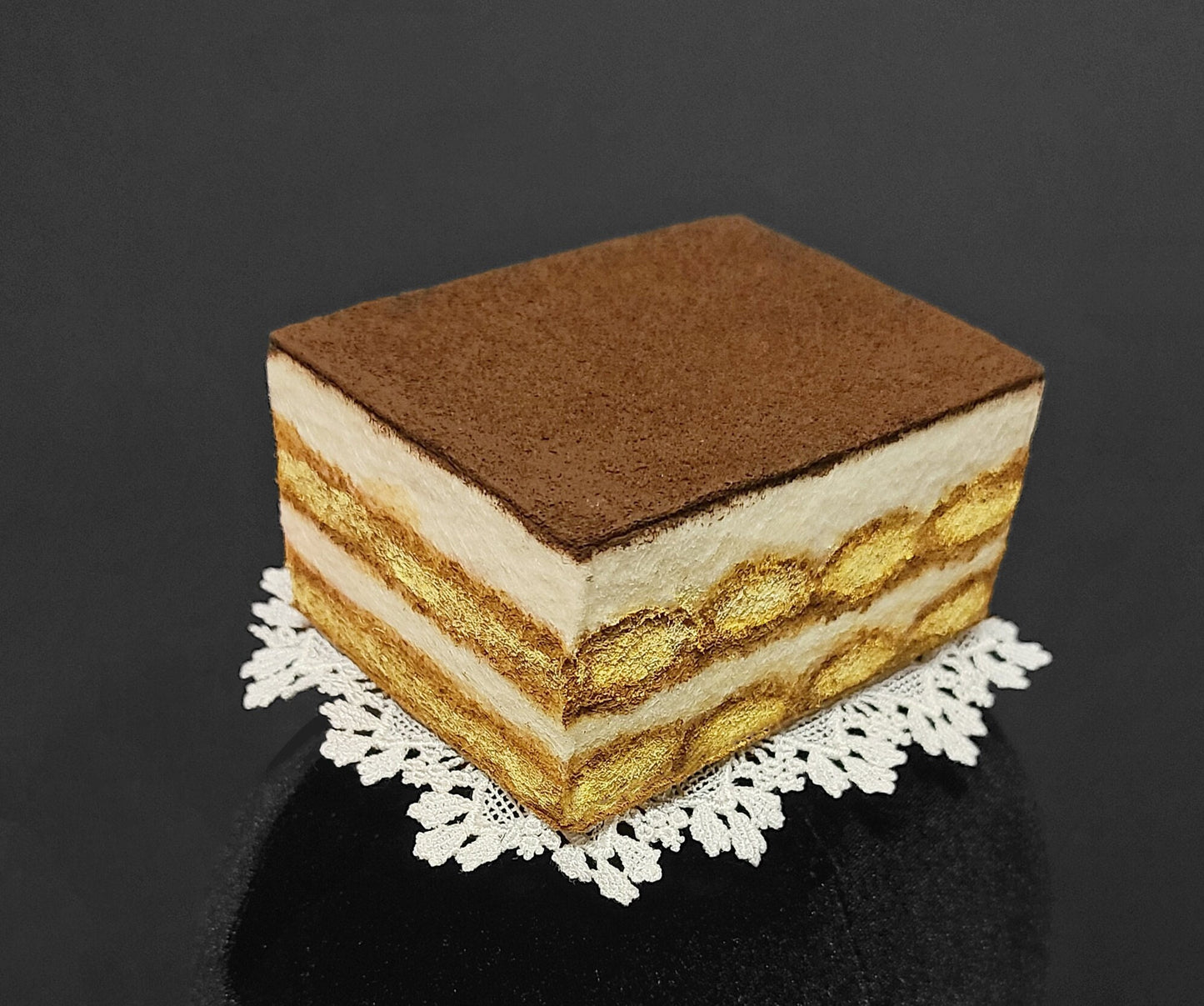 Sweet Tiramisu Cake Fascinator Hat ~ Made to Order