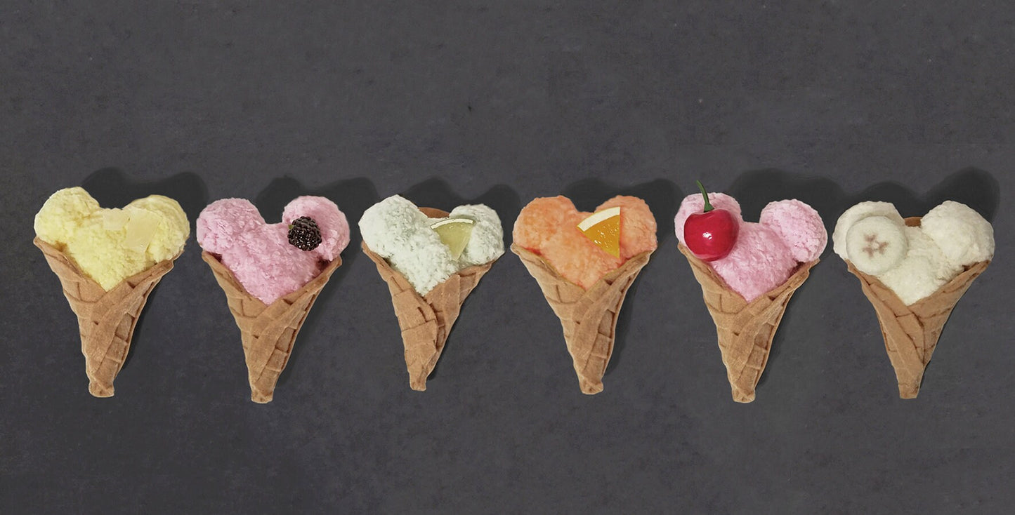 Ice Cream Bear Cone Hair Clip, Pin, or Desk Decor ~ 17 Flavors Available ~ Made to Order