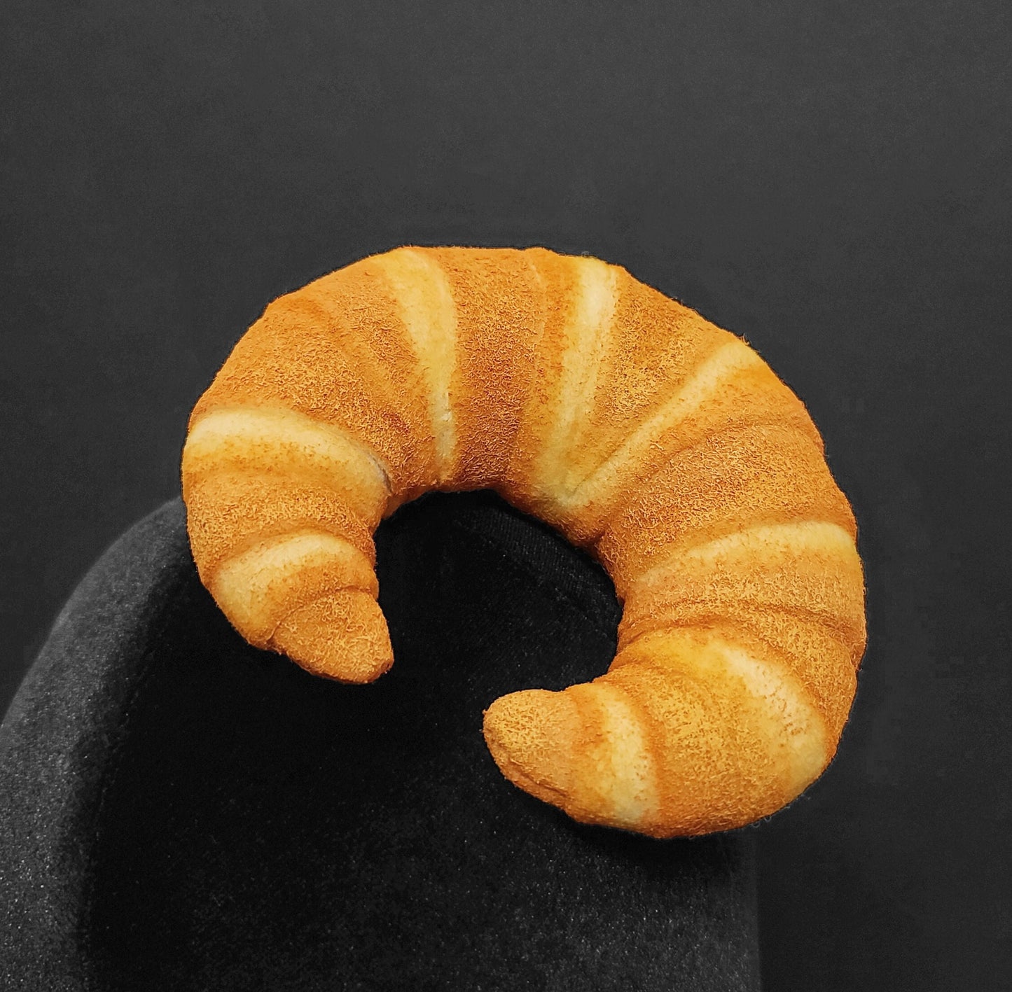Flaky Golden Croissant Fascinator Hat ~ Made to order